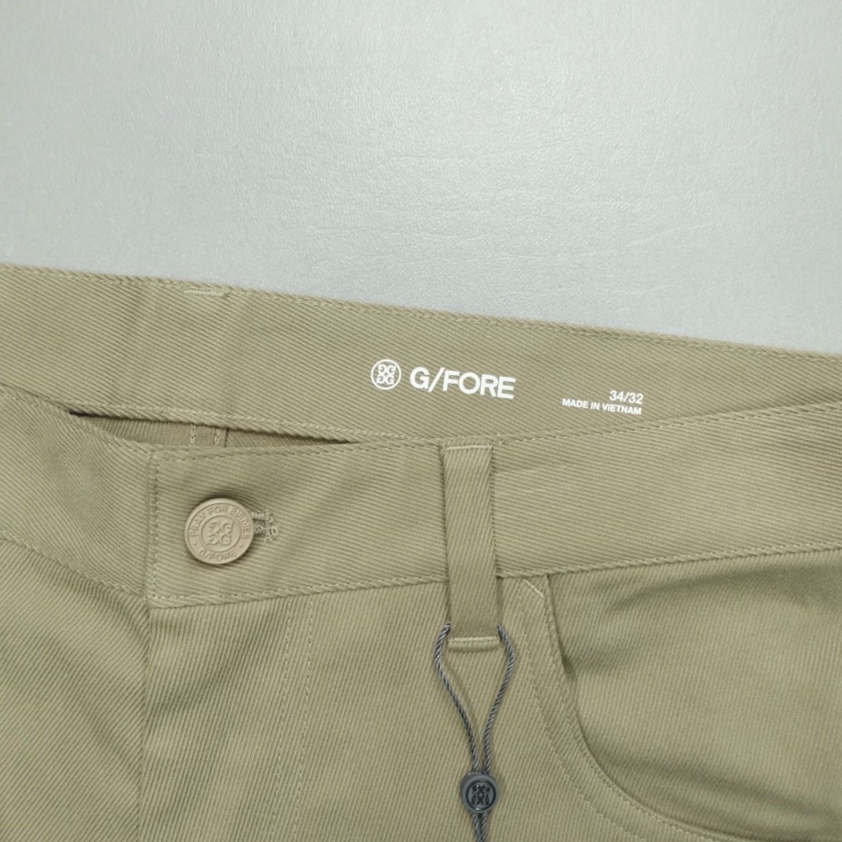 G/FORE G/Fore Cotton 5 Pocket Performance Golf Pants Men's Size 34x32 Dune GMB000016 Size US 34 / EU 50 - 3 Thumbnail
