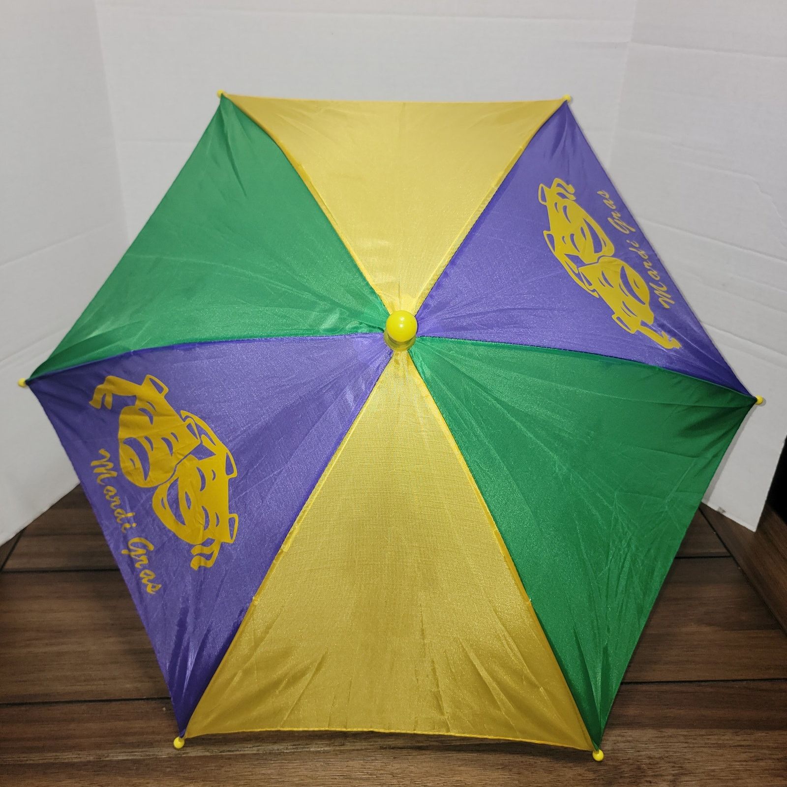Other Mardi Gras Multicolor Mini Umbrella 20" Tall, 23" Diameter Size ONE SIZE - 1 Thumbnail