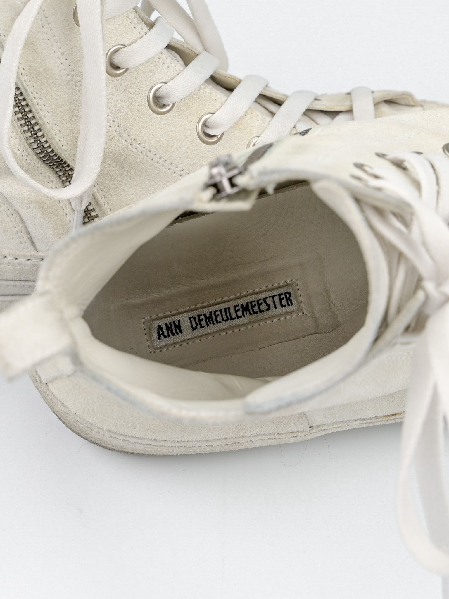 Ann Demeulemeester Orvo High Top Suede Leather Sneakers Size US 9 / EU 42 - 17 Thumbnail