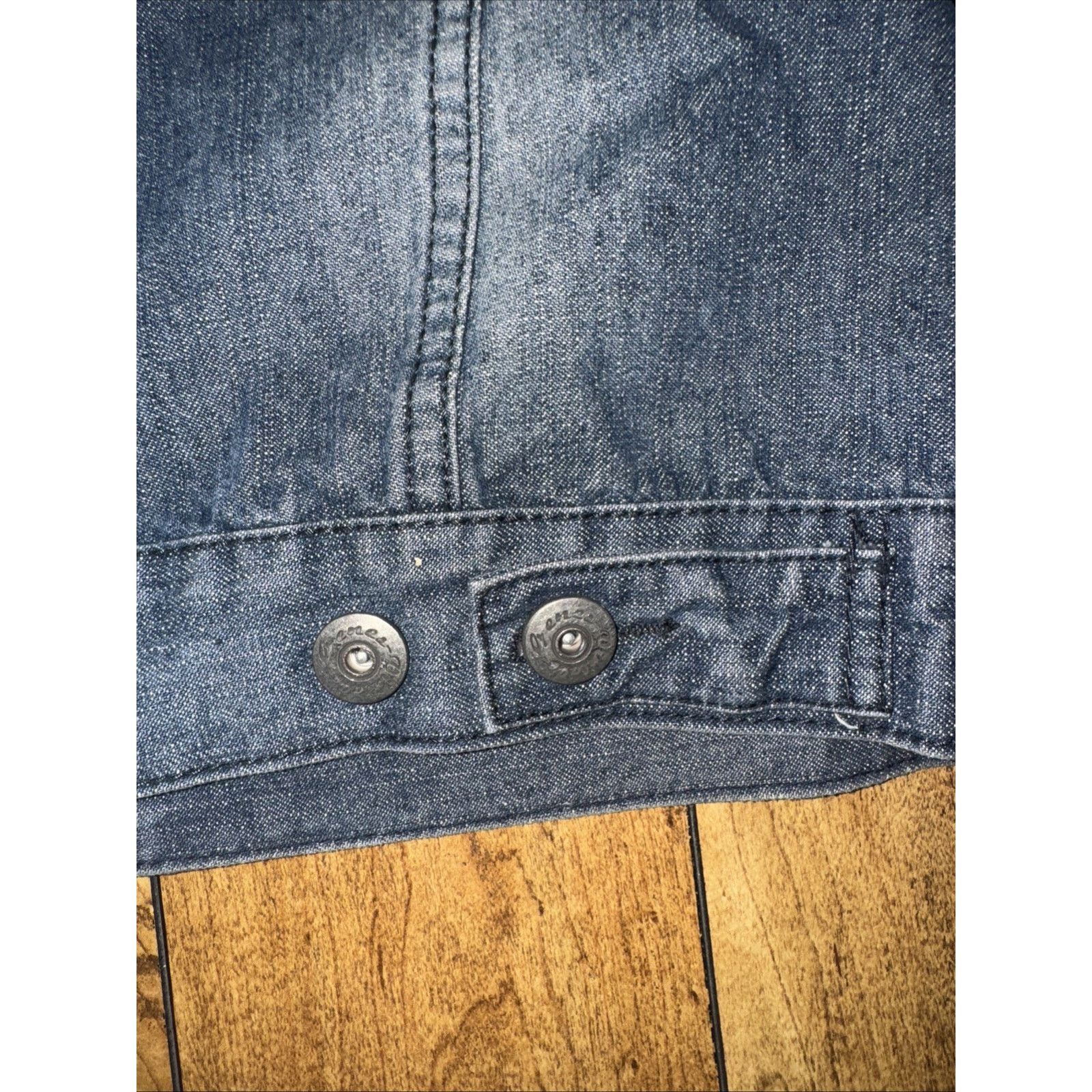 Vintage Vintage Genes Denim Trucker Jacket Synch Honeycomb Large USA Size US L / EU 52-54 / 3 - 6 Thumbnail