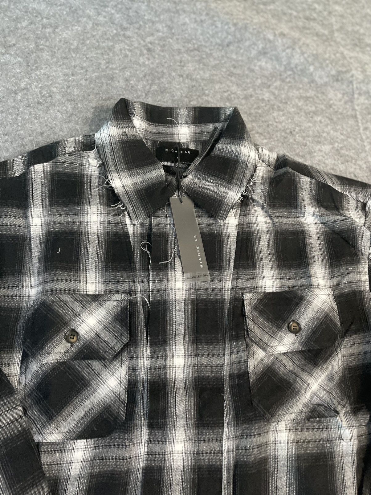 Richie Le Collection Richie Le Collection Black White Plaid Overshirt M FW23 NWT Size US M / EU 48-50 / 2 - 2 Thumbnail