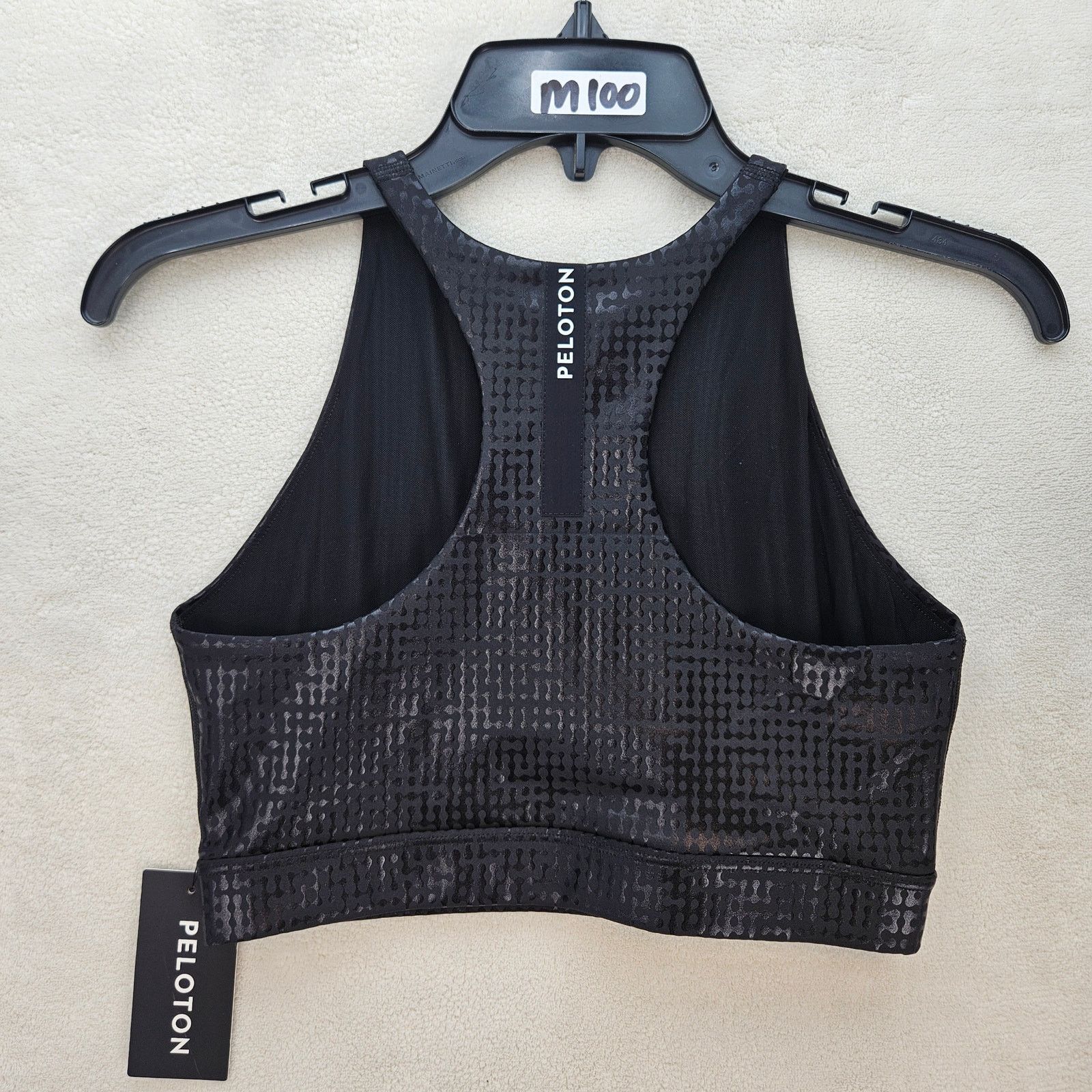 Peloton PELOTON WOMEN'S MEDIUM SHOW UP DIGITAL FOIL HIGH NECK BRA Size ONE SIZE - 5 Thumbnail