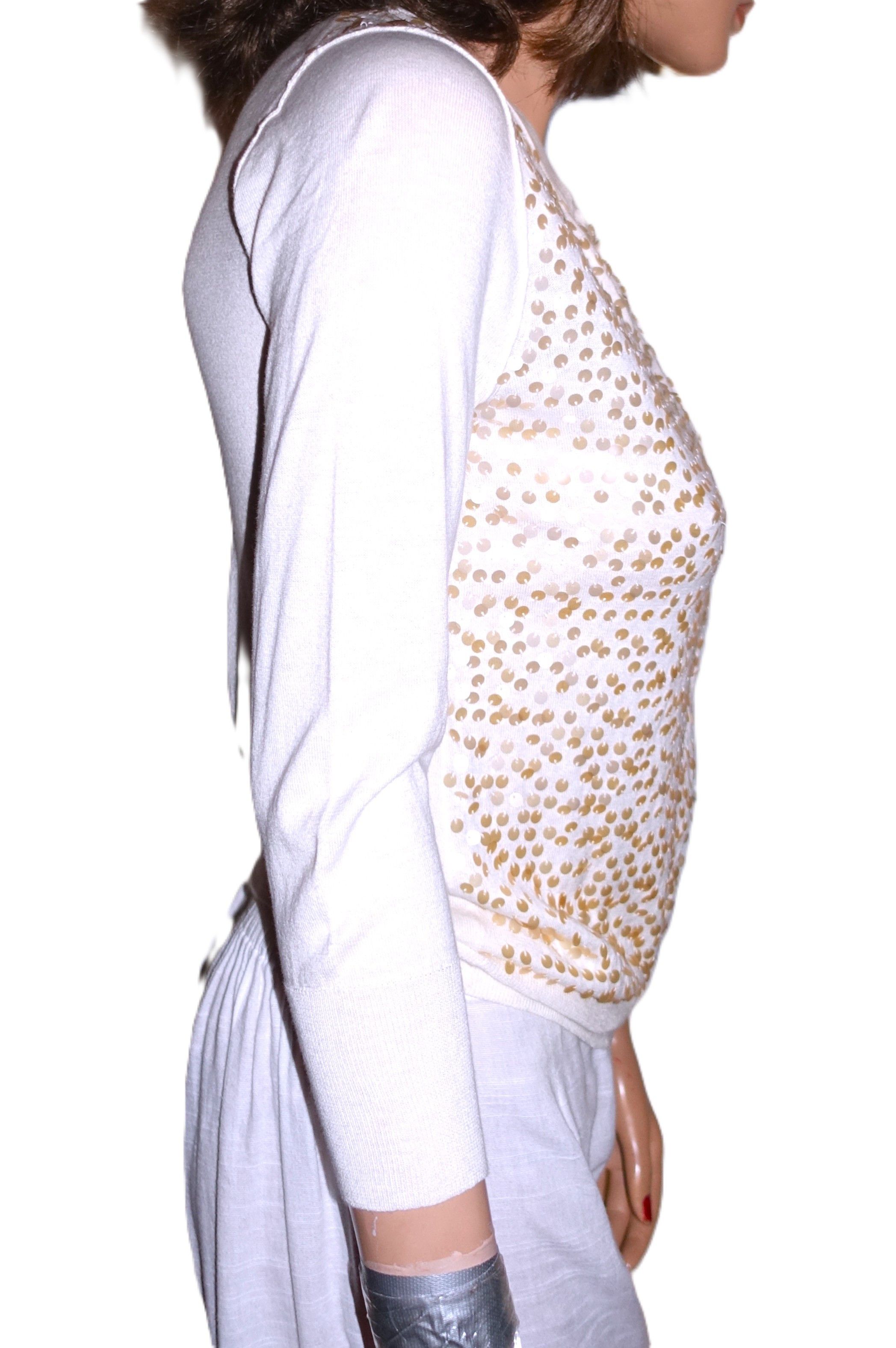 J.Crew J. Crew Off White Sequin Cardigan XS NWOT Size XS / US 0-2 / IT 36-38 - 5 Thumbnail