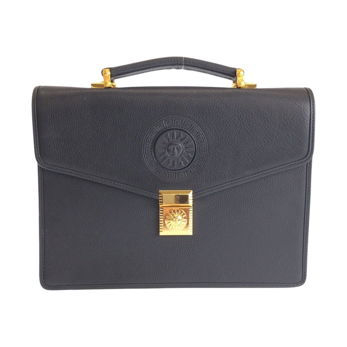 Versace Versace Versace Sunburst Leather Clutch Bag Leather Clutch Bag DUTY FREE for USA Size ONE SIZE - 1 Thumbnail