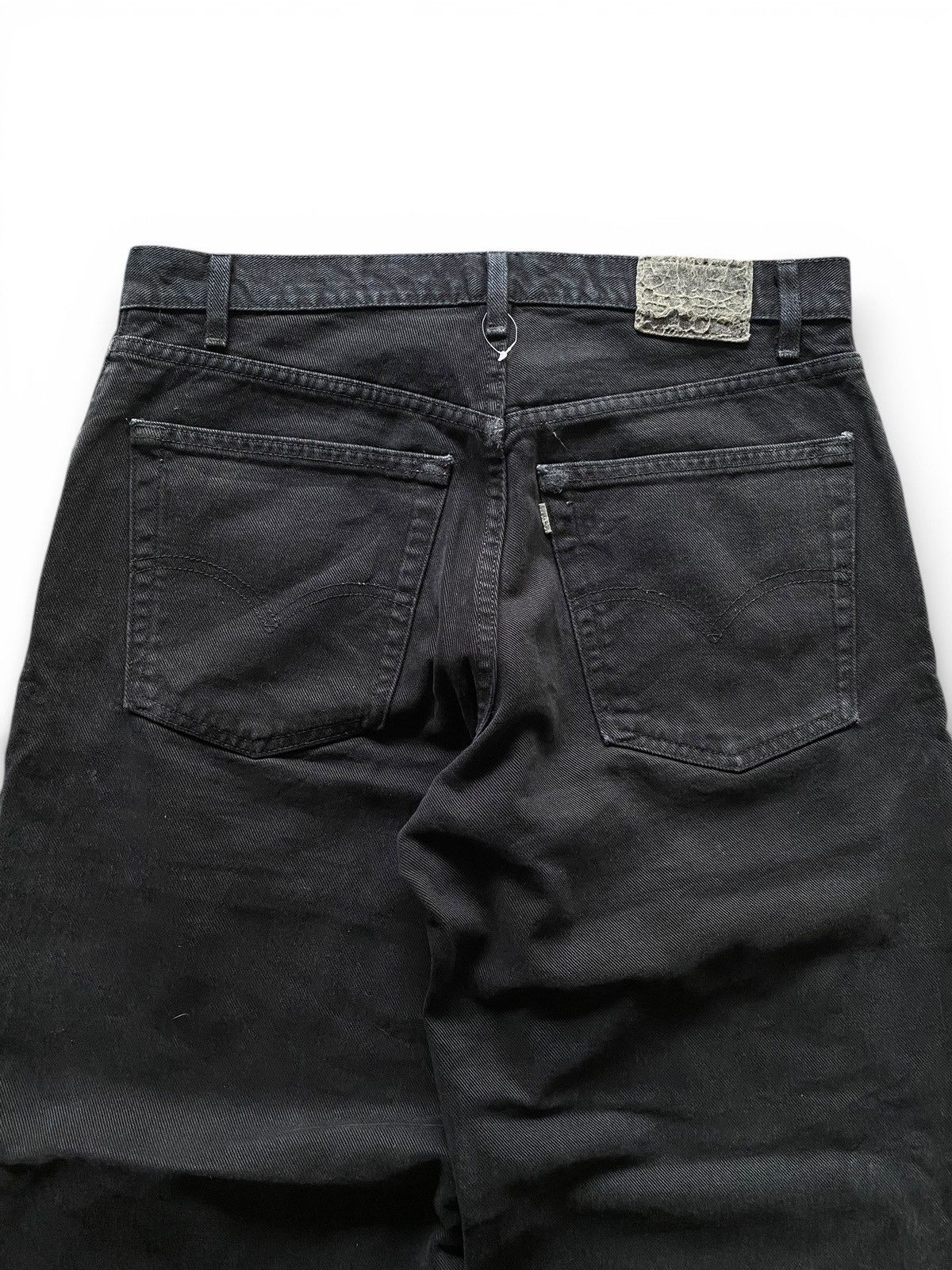 Levi's Vintage 90’s Distressed Baggy Levis Silvertab Black Jeans Size US 34 / EU 50 - 7 Thumbnail