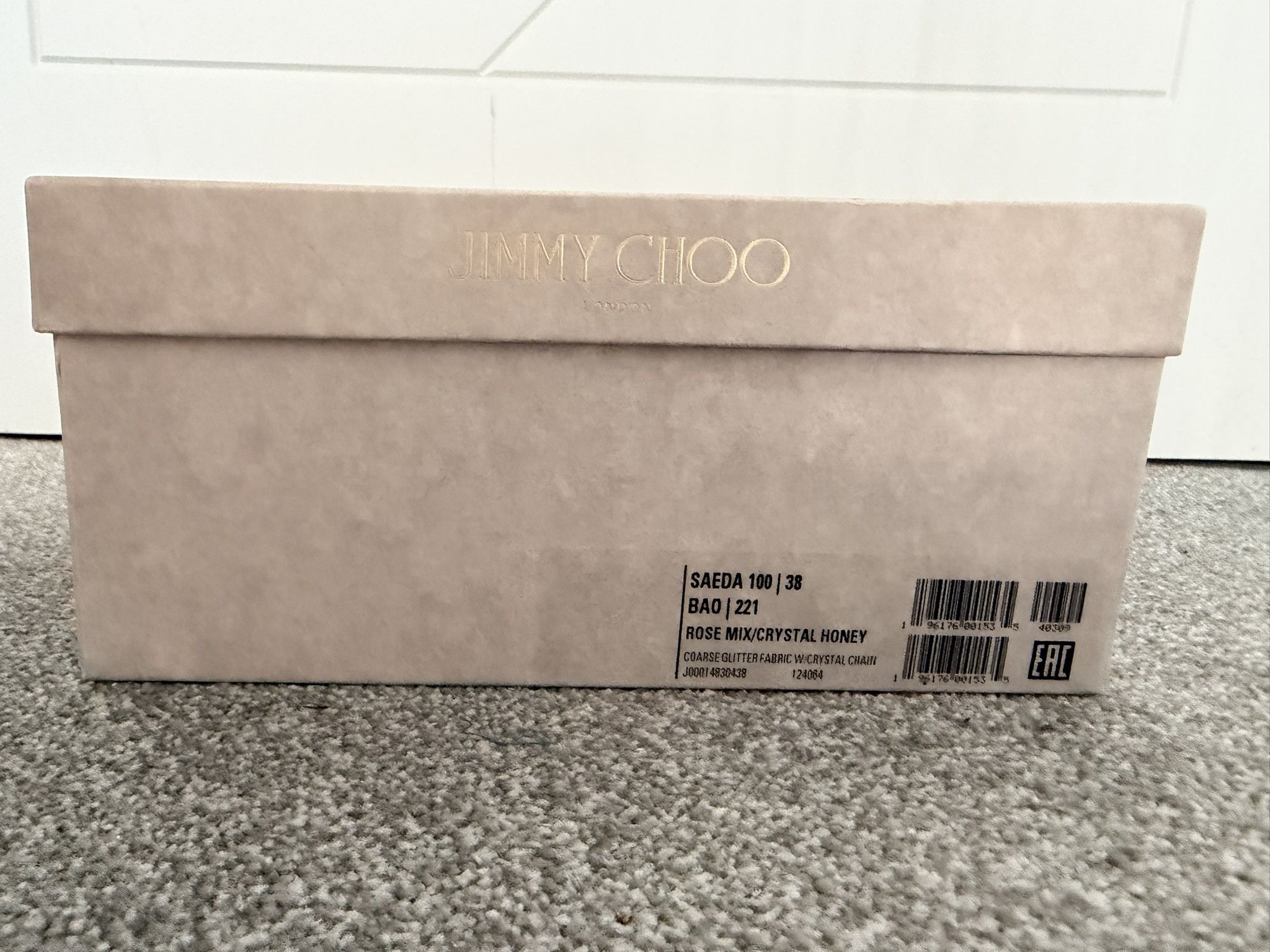 Jimmy Choo Jimmy Choo Saeda 38 Bao Rose Mix Crystal Honey Size US 8 / IT 38 - 9 Thumbnail