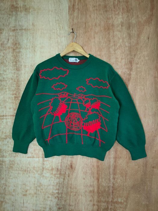 Junko Shimada Junko Shimada knitwear sweatshirt vintage green #46-566DLL Size S / US 4 / IT 40 - 1 Thumbnail