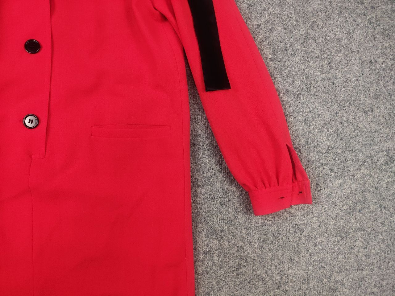 Valentino Vintage 80's Valentino miss V Red shirt dress long sleeves Size M / US 6-8 / IT 42-44 - 5 Thumbnail