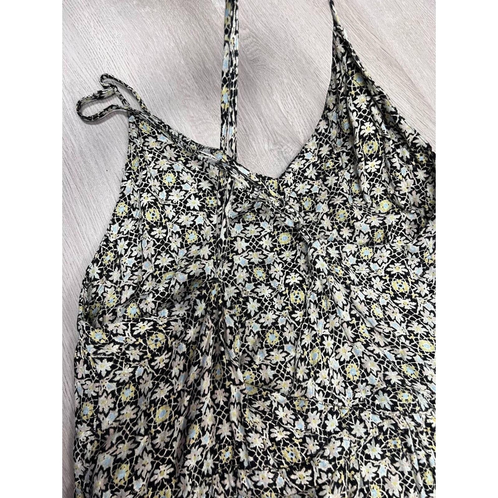 Free People Free People Jumpsuit Floral Strappy Criss Cros Pet S A002098 Size 23" - 10 Thumbnail