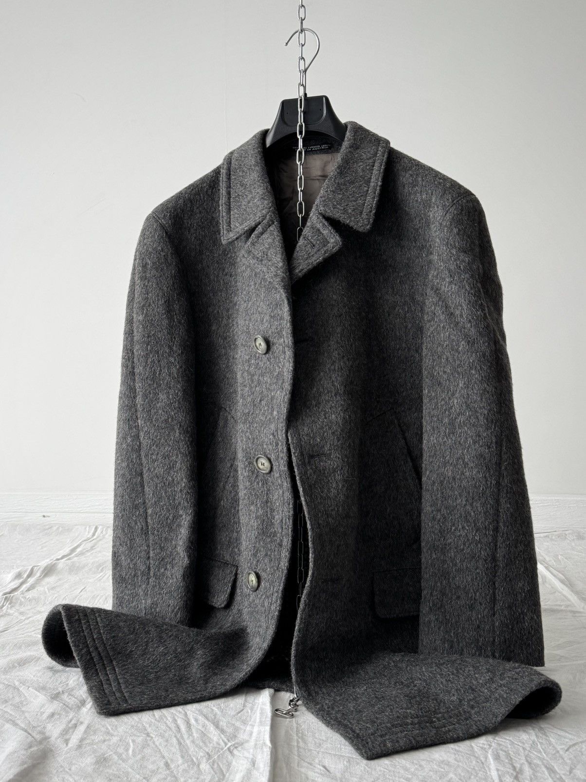 Vintage Vintage Steinbock 'Himalaya' Grey Loden Mohair Coat Size US M / EU 48-50 / 2 - 3 Thumbnail