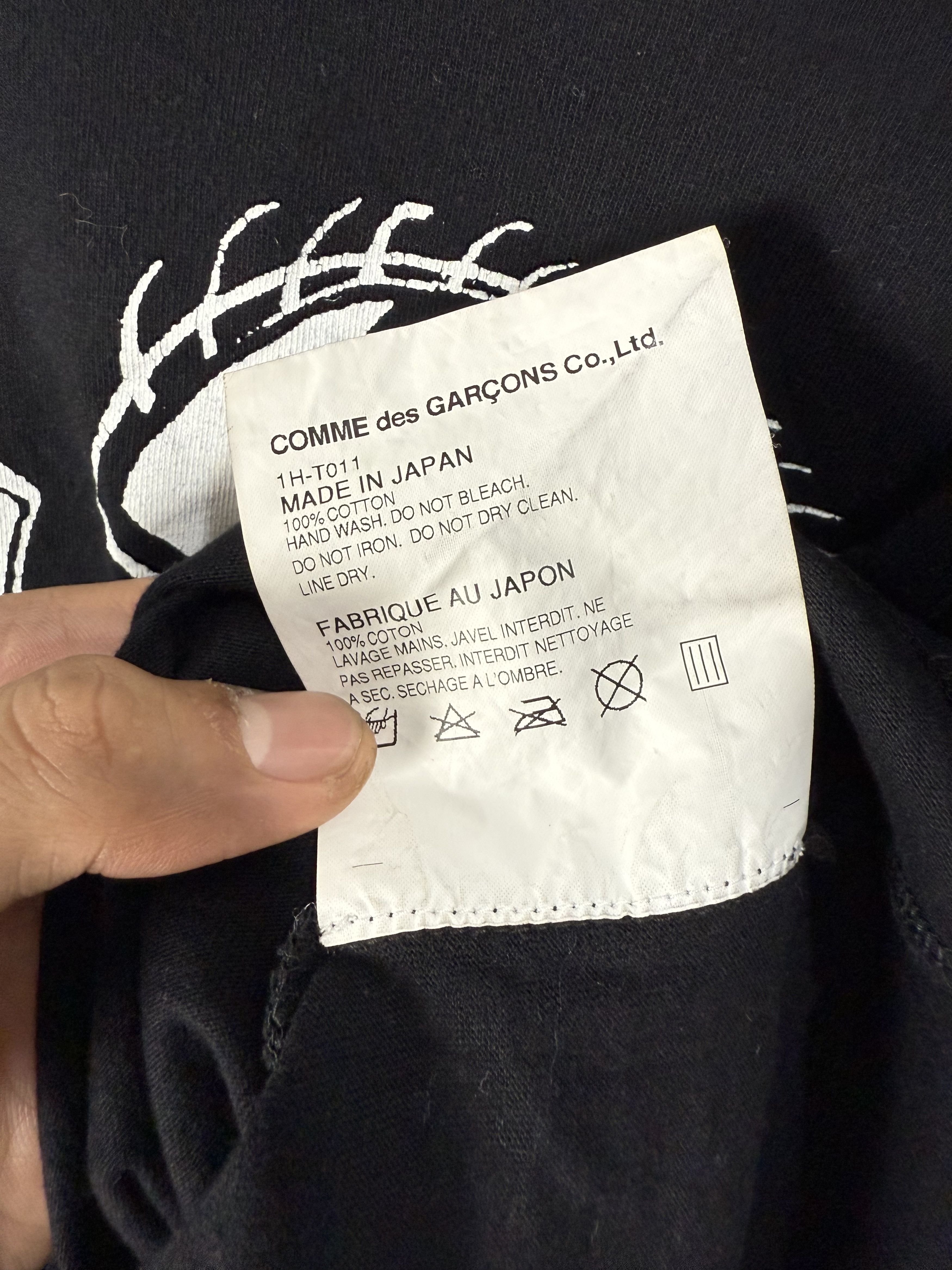 Comme des Garcons Black Comme Des Garcons CDG Tshirt Size S / US 4 / IT 40 - 6 Thumbnail