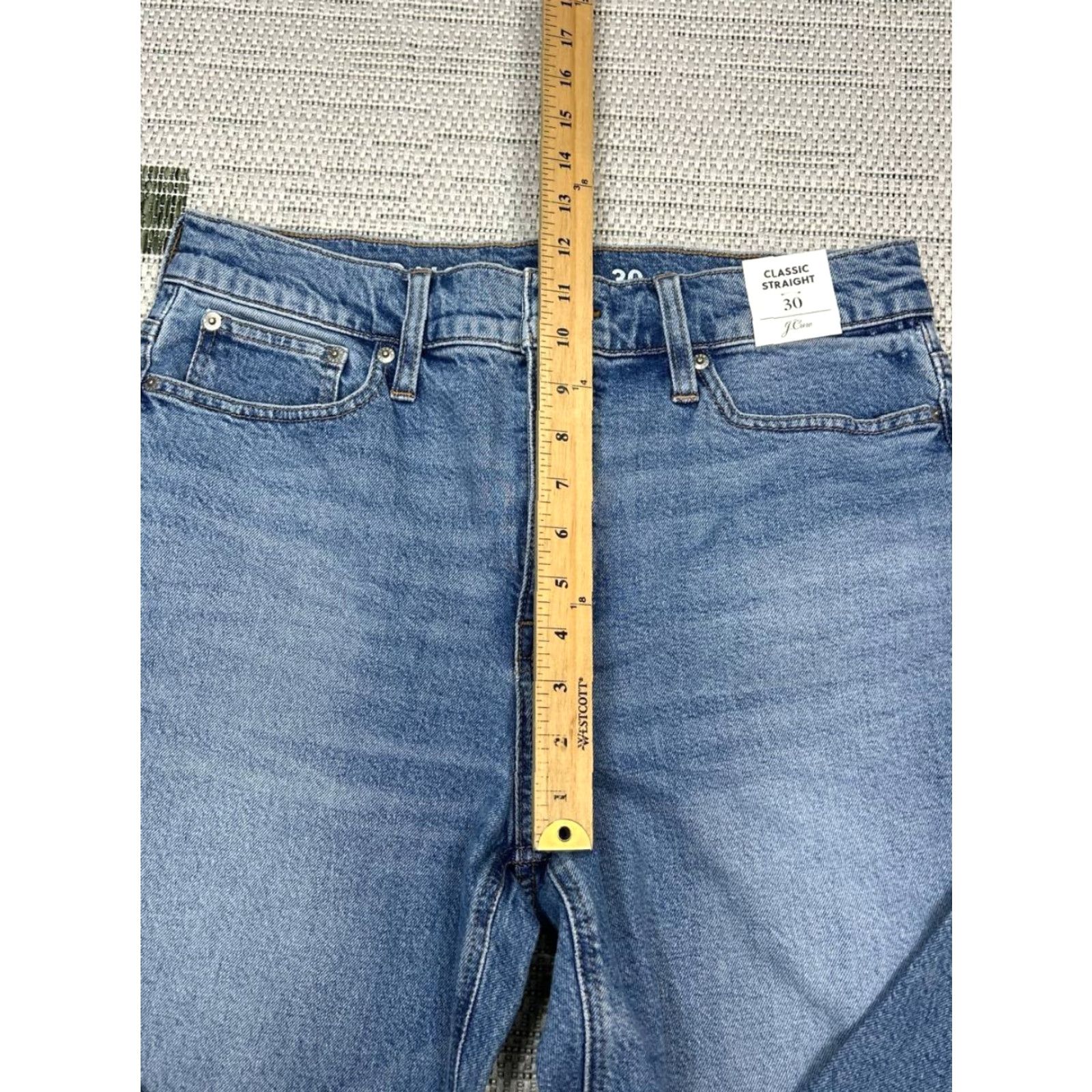 J.Crew VINTAGE J Crew High Rise 90s Classic Straight Jeans Womens 30 Blue Hiker Wash 32x28 New Size 30" / US 8 / IT 44 - 5 Thumbnail