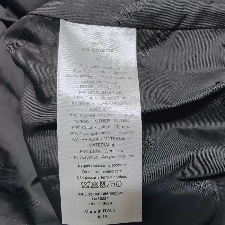 Dior Dior Homme gray letter print jacket Size US L / EU 52-54 / 3 - 4 Thumbnail
