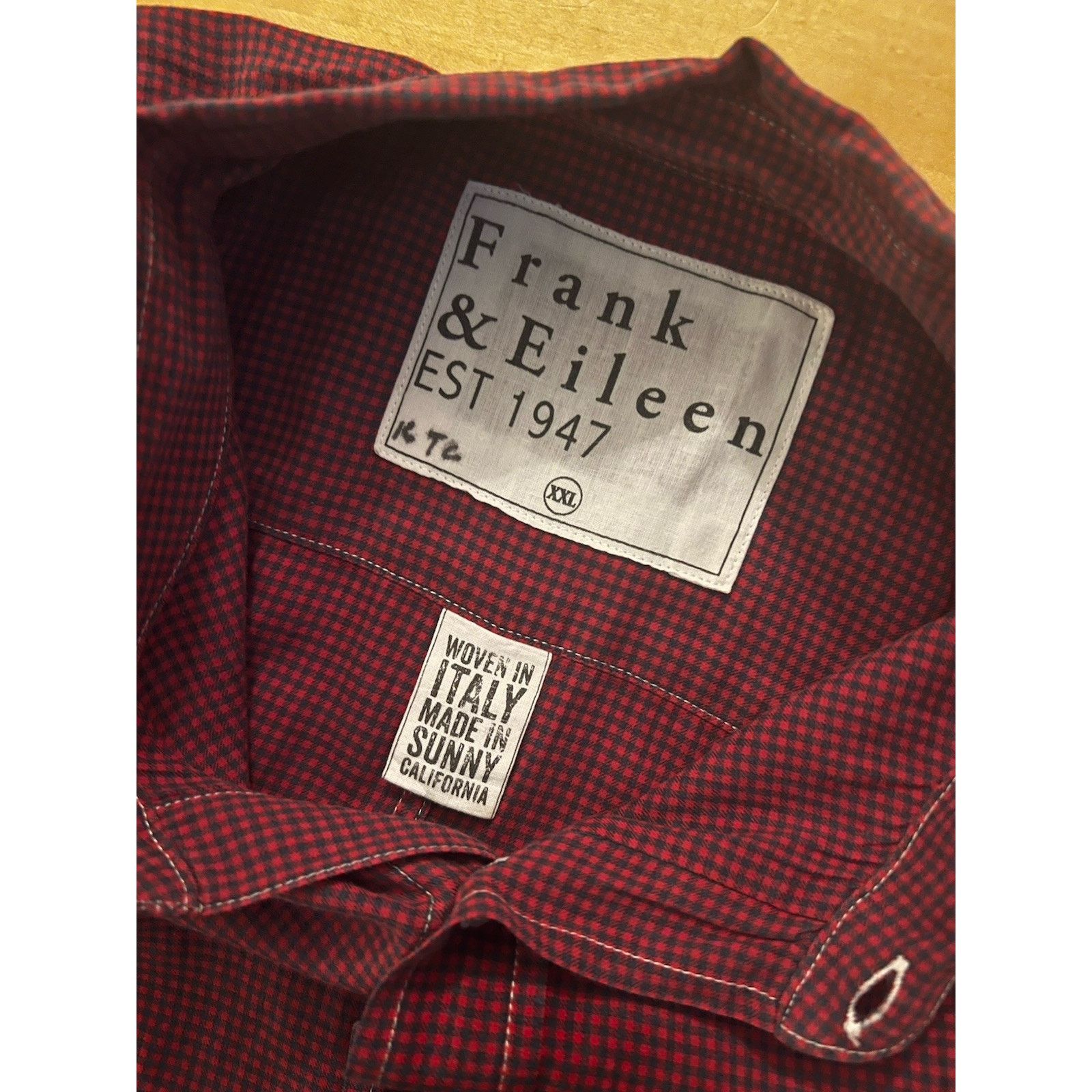 Frank & Eileen Frank & Eileen XXL “Paul” Button Down Shirt Red Plaid Check Size US XXL / EU 58 / 5 - 2 Thumbnail