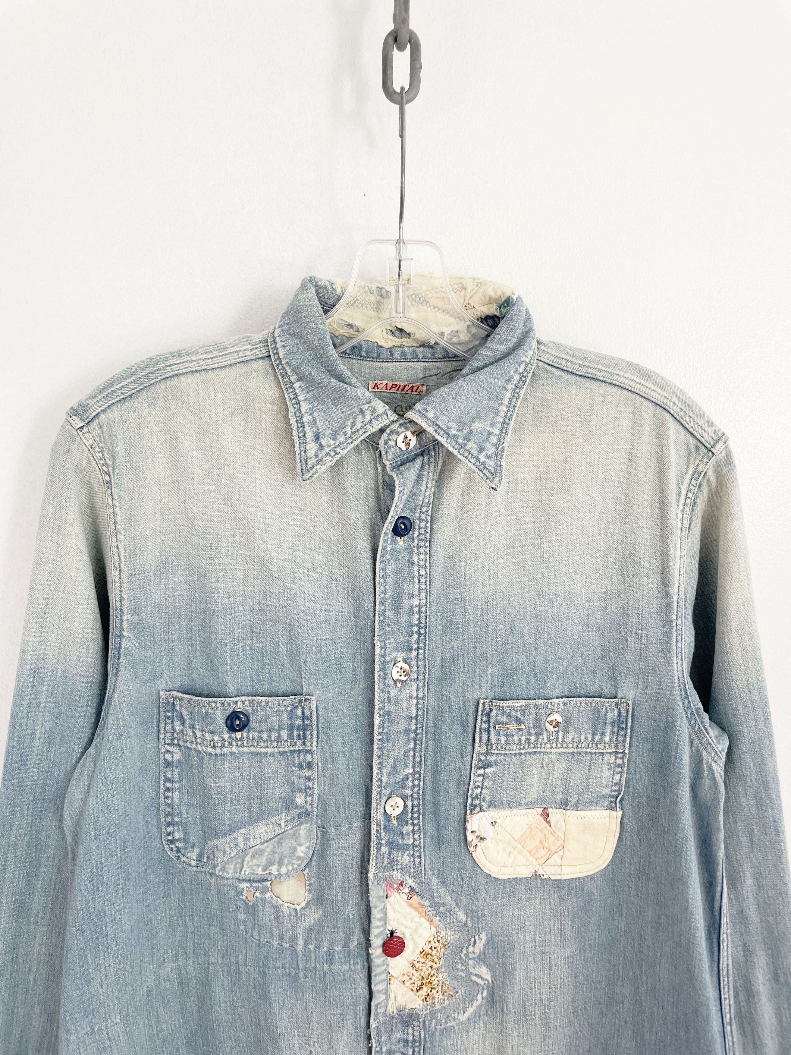 Kapital Kountry Patchwork Denim Dress Size S / US 4 / IT 40 - 4 Thumbnail