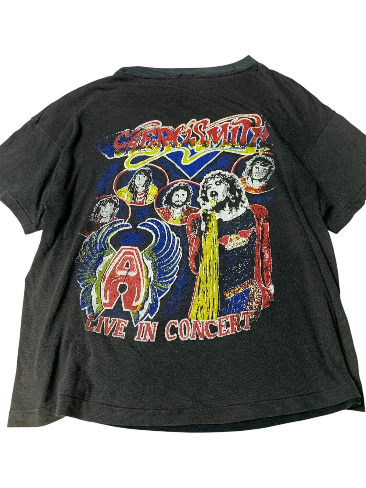 Aerosmith × Band Tees × Vintage Vintage Aerosmith Band Bootleg Distressed Condition Size US M / EU 48-50 / 2 - 4 Thumbnail