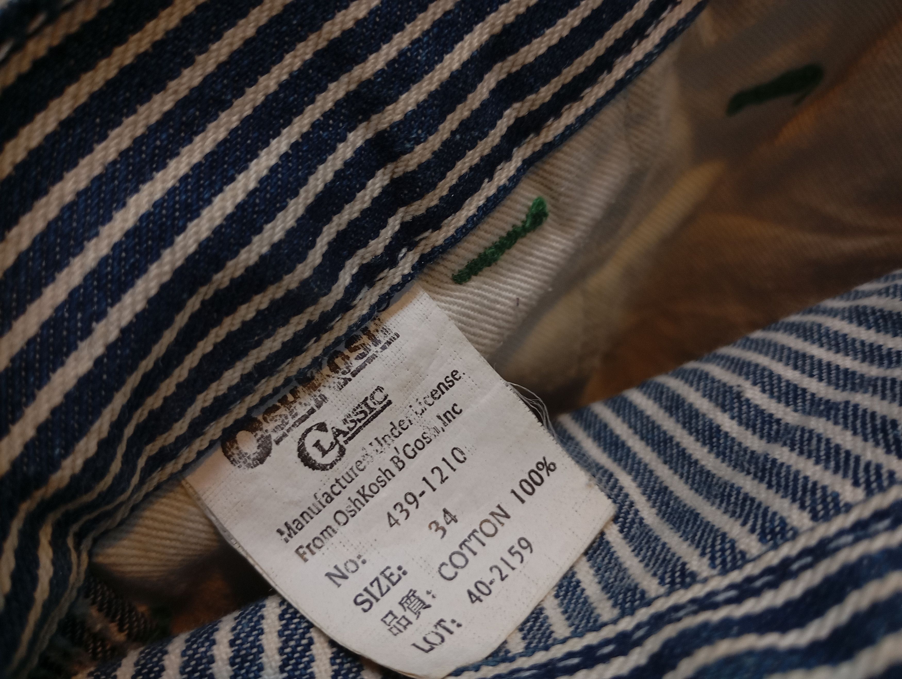 Oshkosh × Vintage Vintage Hickory Oshkosh Pants Size US 30 / EU 46 - 6 Thumbnail