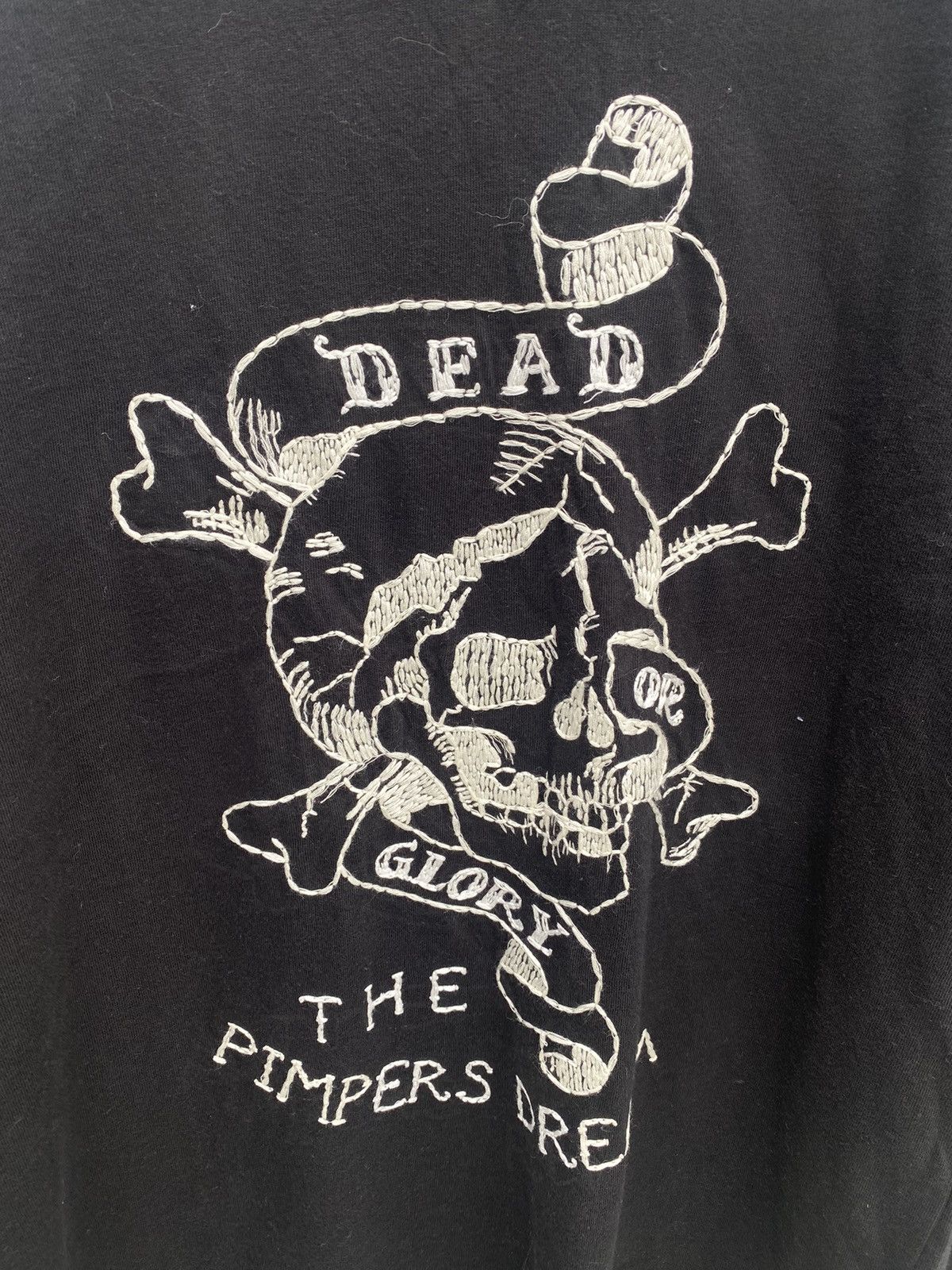 Japanese Brand Nashdulek The Pimpers Dream Embroidery Vneck Tee Size L / US 10 / IT 46 - 5 Thumbnail