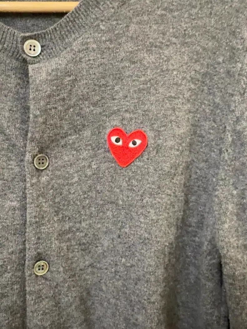 Comme des Garcons Comme Des Garcons Red Heart Knit Cardigan Size M / US 6-8 / IT 42-44 - 3 Thumbnail