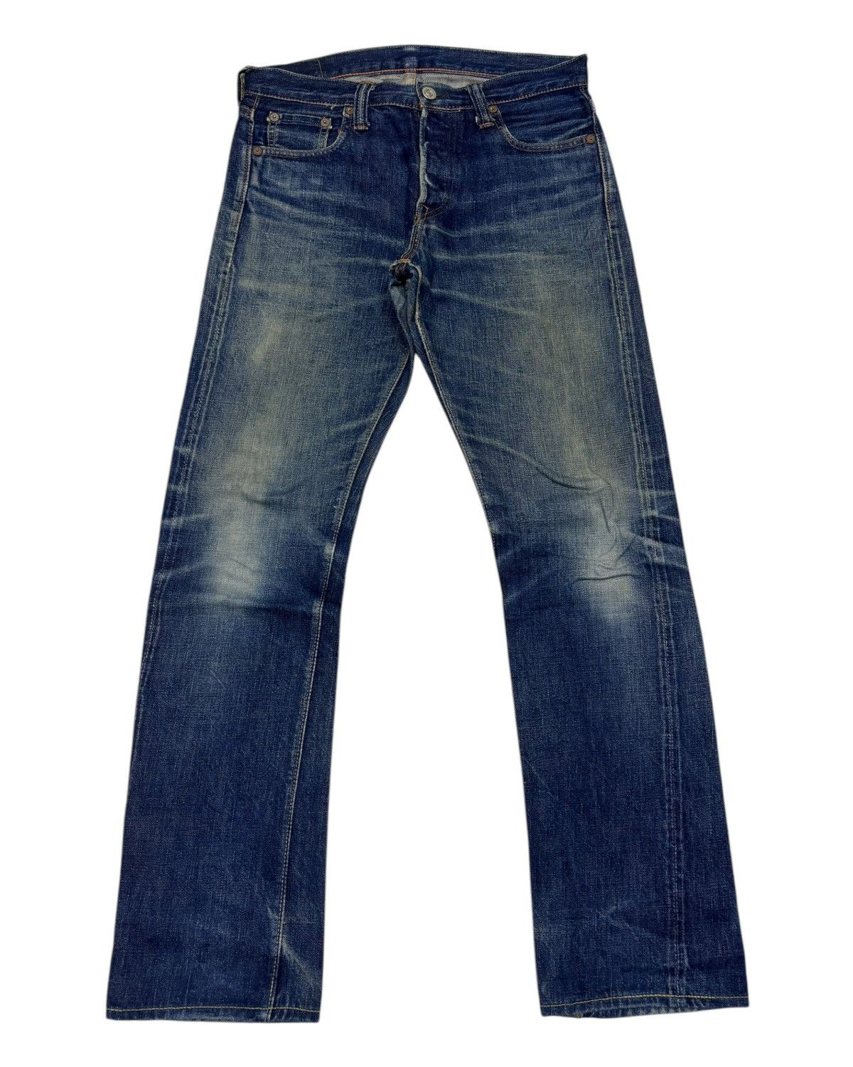 Full Count & Co. 🔥FULL COUNT SELVEDGE BLUE DISTRESSED DENIM JEANS Size US 30 / EU 46 - 1 Thumbnail