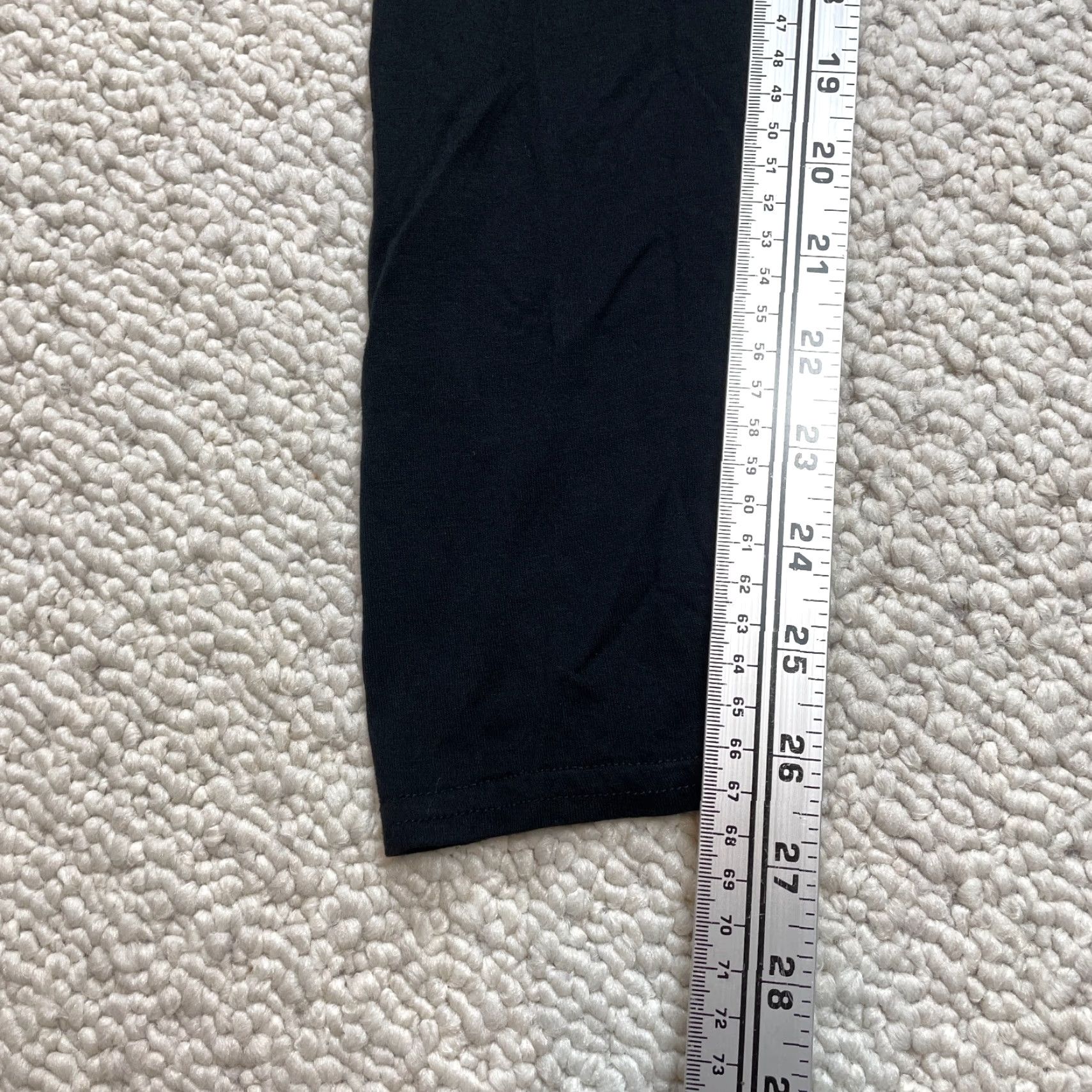 Boohoo Boohoo Leggings Womens 10 Black Stretch Solid Rayon Spandex Viscose High Rise 29in 26in Inseam Chino Casual Size 32" / US 10 / IT 46 - 3 Thumbnail