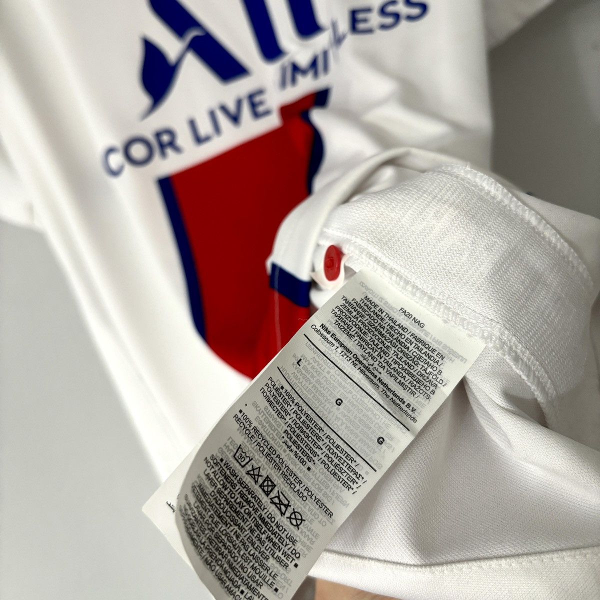 Jordan Brand × Nike 2020 2021 PSG Paris Mbappe Nike Away Kit Soccer Jersey Size US L / EU 52-54 / 3 - 6 Thumbnail