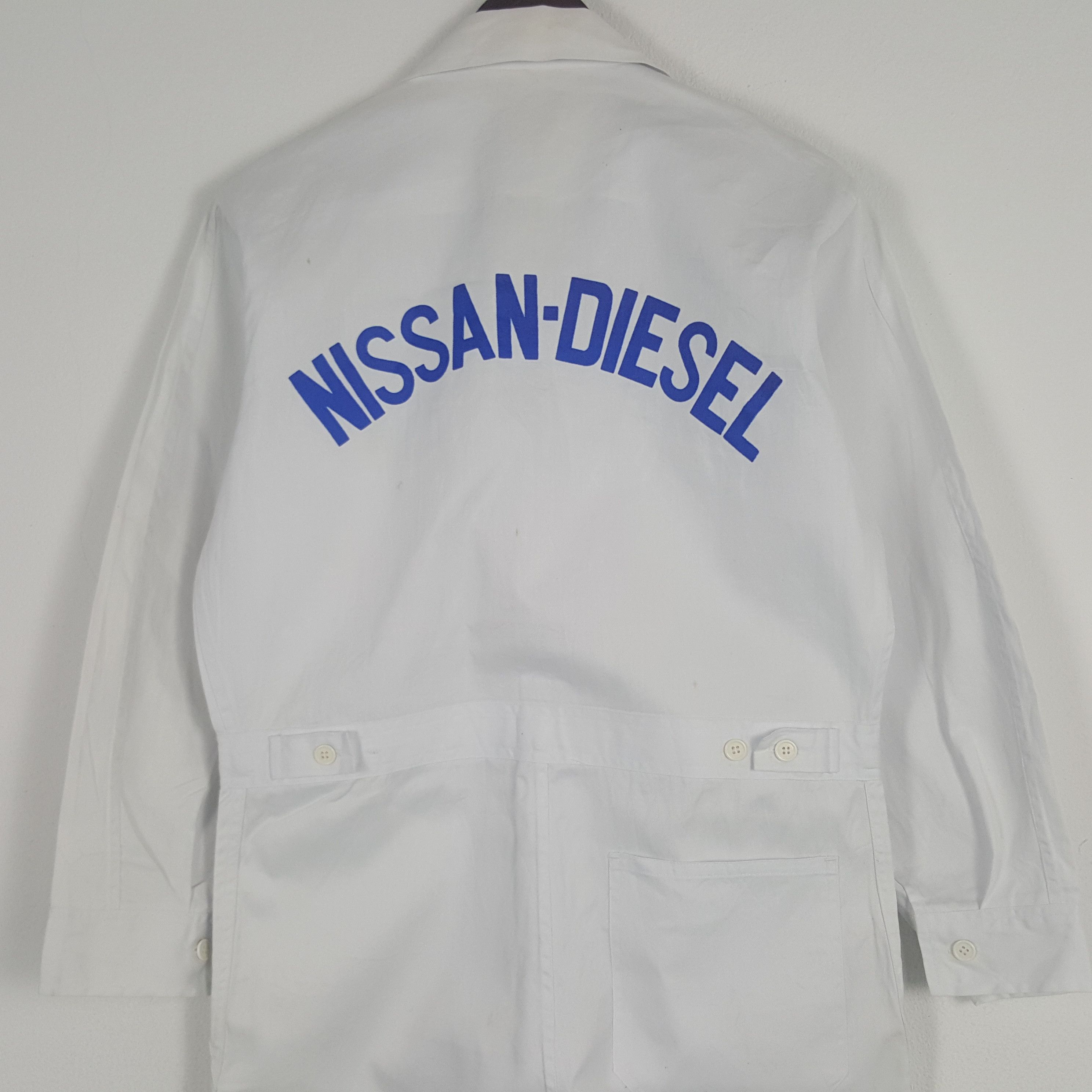Japanese Brand × Sports Specialties × Vintage Vintage Nissan-Diesel Japan Worker Jumpsuit Coverall Jacket Size US M / EU 48-50 / 2 - 2 Thumbnail