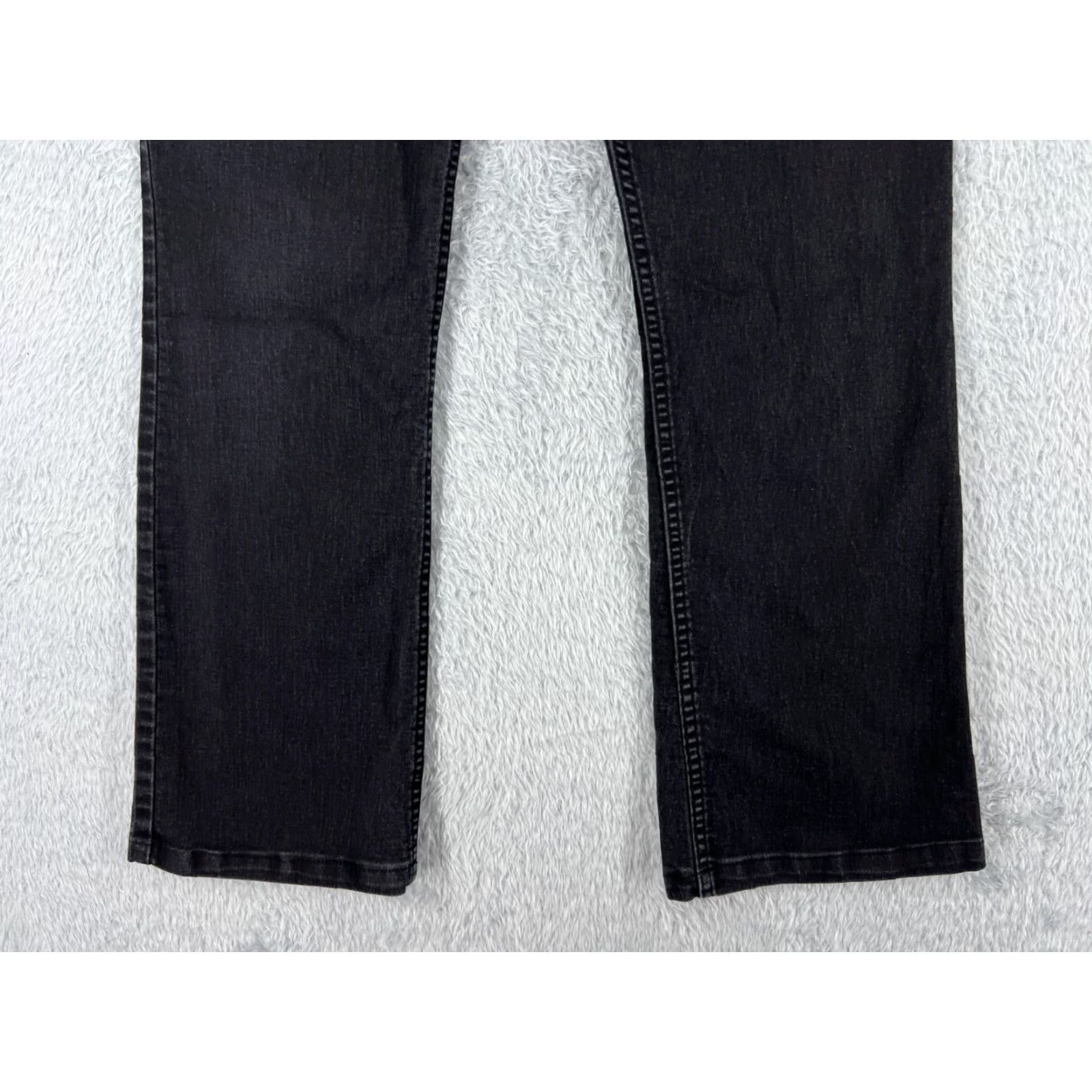 Lee Lee Jeans Women 10 Black Denim Bootcut Mid 30x28 Cotton Stretch 90s Size 32" / US 10 / IT 46 - 2 Thumbnail