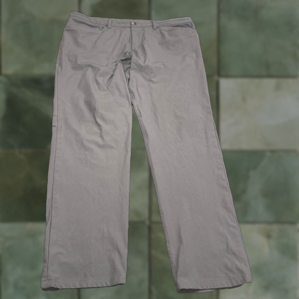 Lululemon Lululemon ABC Pant Warpstreme Classic Fit Gray Pants 38 40x33 Mens Regular Gray Chino, Casual, Travel, Pockets, Machine Washable Size US 38 / EU 54 - 1 Thumbnail