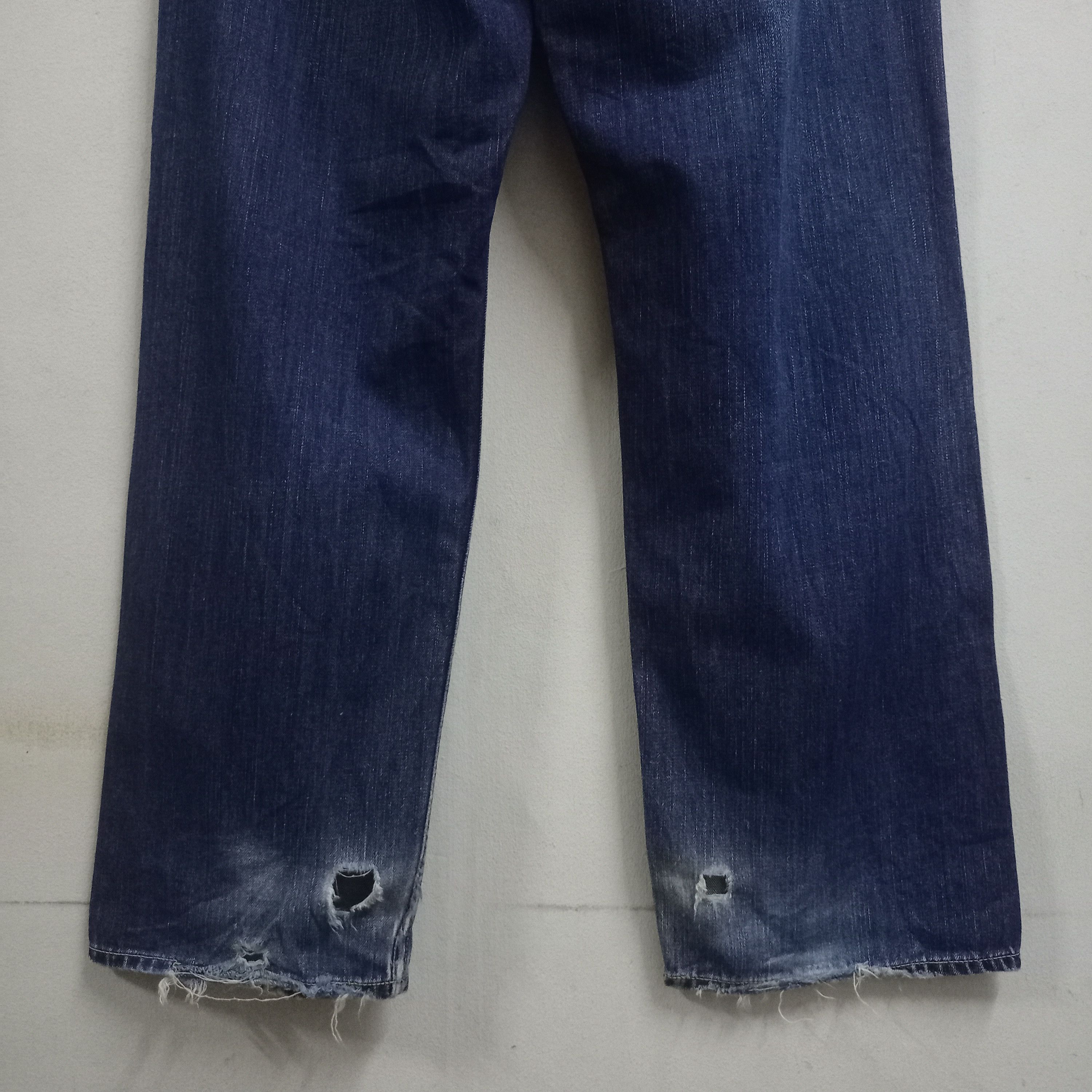 Levi's × Levi's Vintage Clothing Vintage 90s Levis 709 Blue Wash Distressed Baggy Jeans Size US 34 / EU 50 - 7 Thumbnail