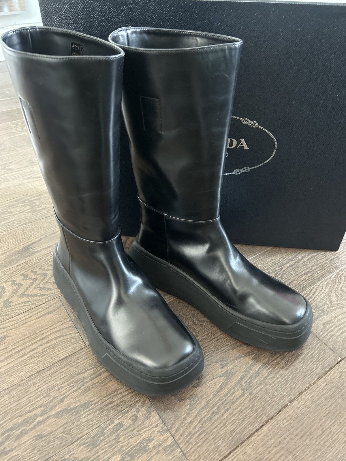 Prada Prada boots 7.5 new collection storm trooper Size US 7.5 / EU 40-41 - 4 Thumbnail
