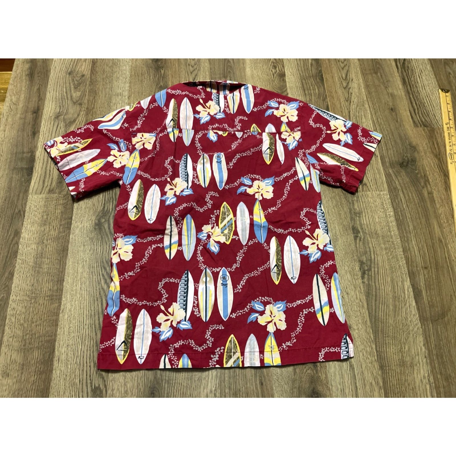 Old Navy Old Navy Shirt Men's Size 14 Red Hawaiian Button Up Short Sleeve Size US S / EU 44-46 / 1 - 2 Thumbnail