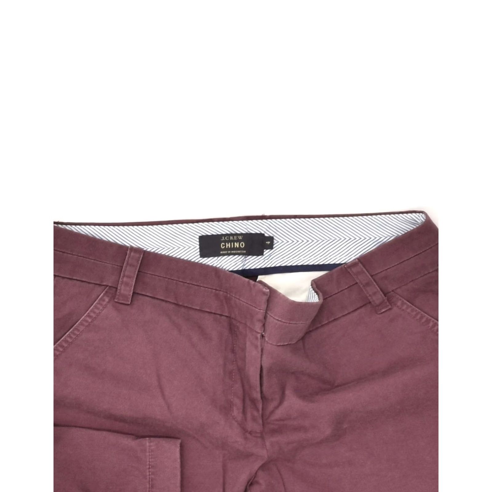 J.Crew J. CREW Womens Chino Shorts Maroon Cotton US 4 Small W30 Size 28" / US 6 / IT 42 - 3 Thumbnail