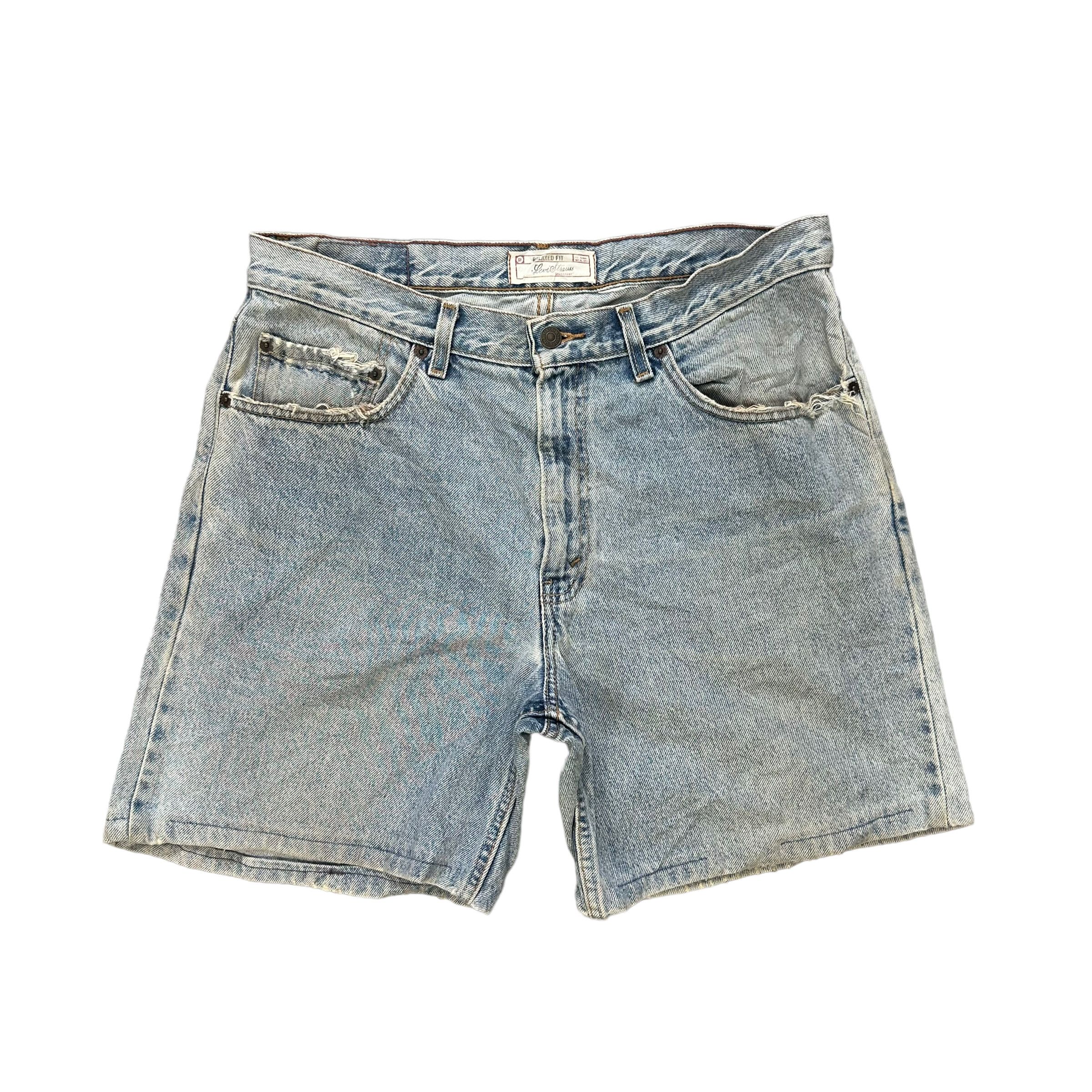 Levi's VINTAGE TRASHED LEVIS STRAUSS SHORT JEANS #8398-007 Size US 35 - 1 Thumbnail