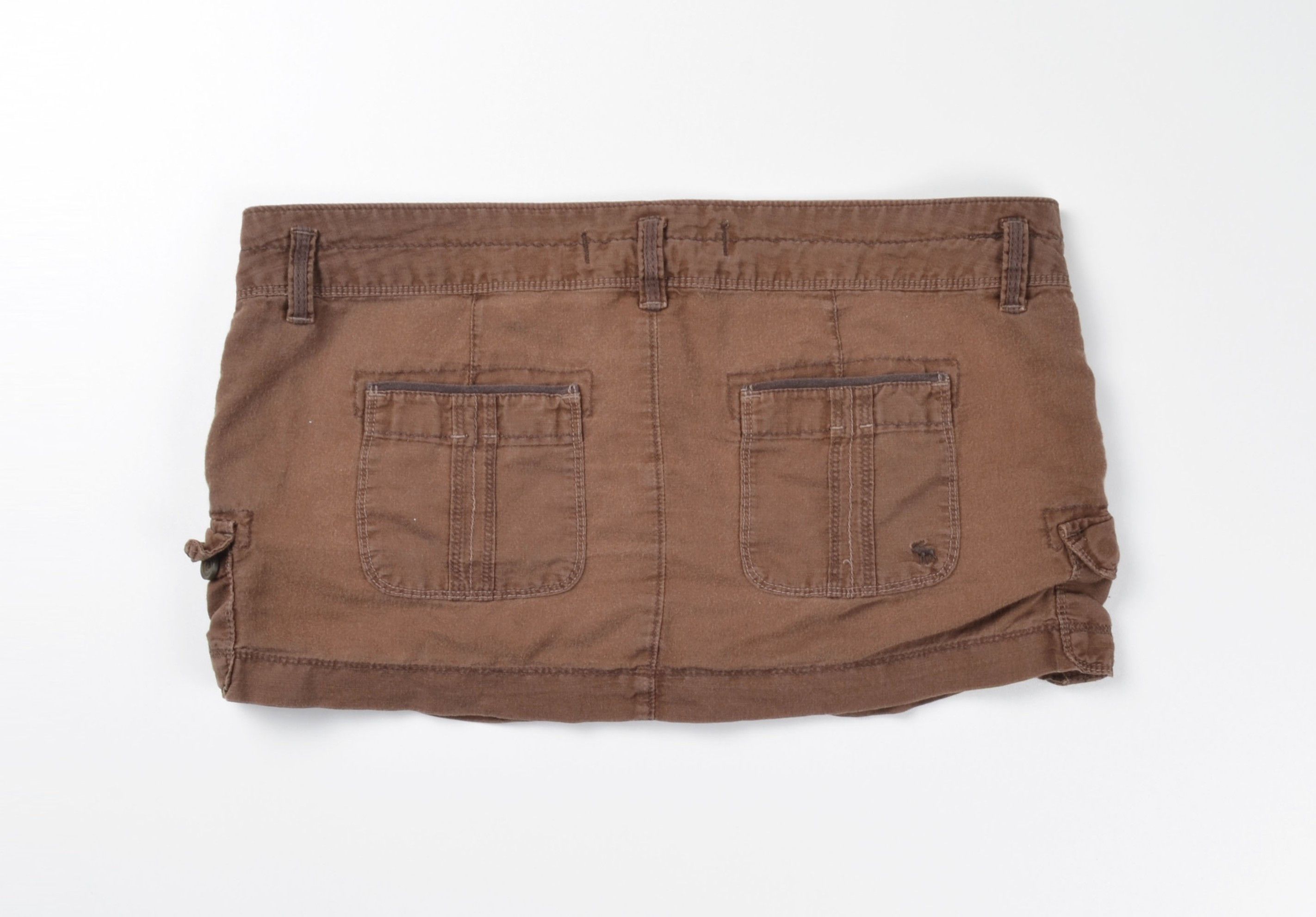 Abercrombie & Fitch Vintage Abercrombie & Fitch Y2K Linen Blend Micro Skirt Size 34" / US 12 / IT 48 - 2 Thumbnail