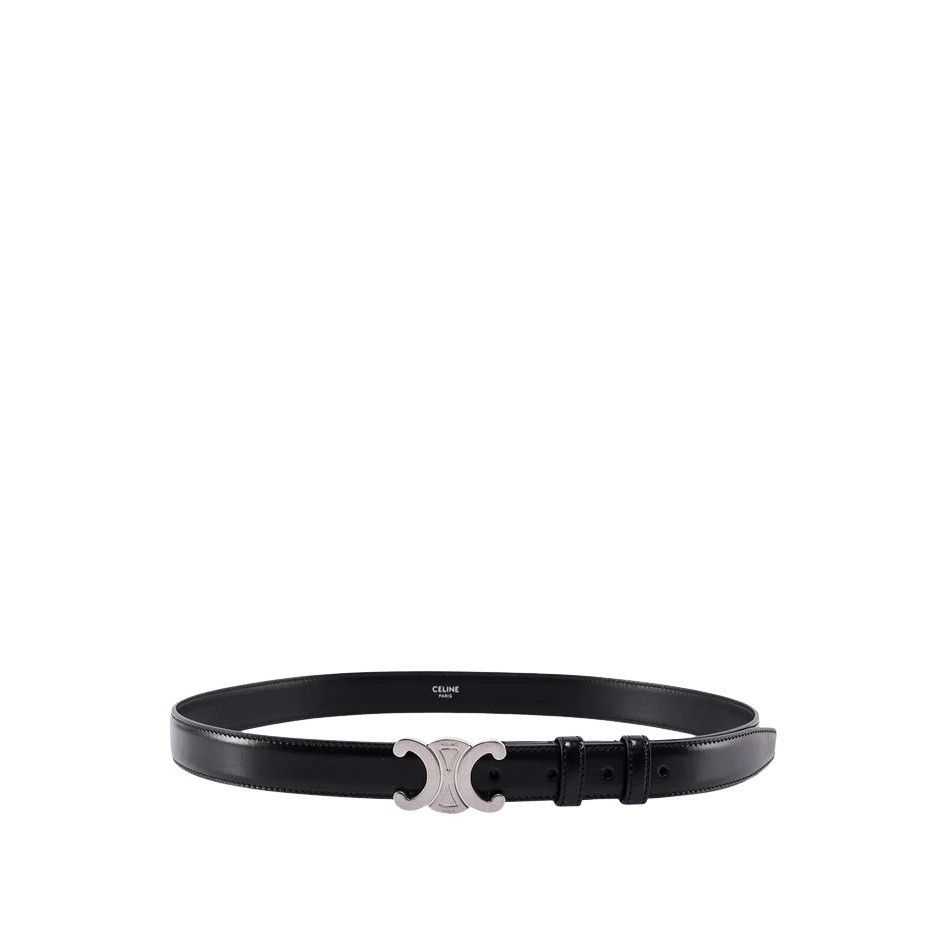Celine CELINE $690 Medium Triomphe 25mm Belt New & Authentic (Men's Size ONE SIZE - 1 Thumbnail