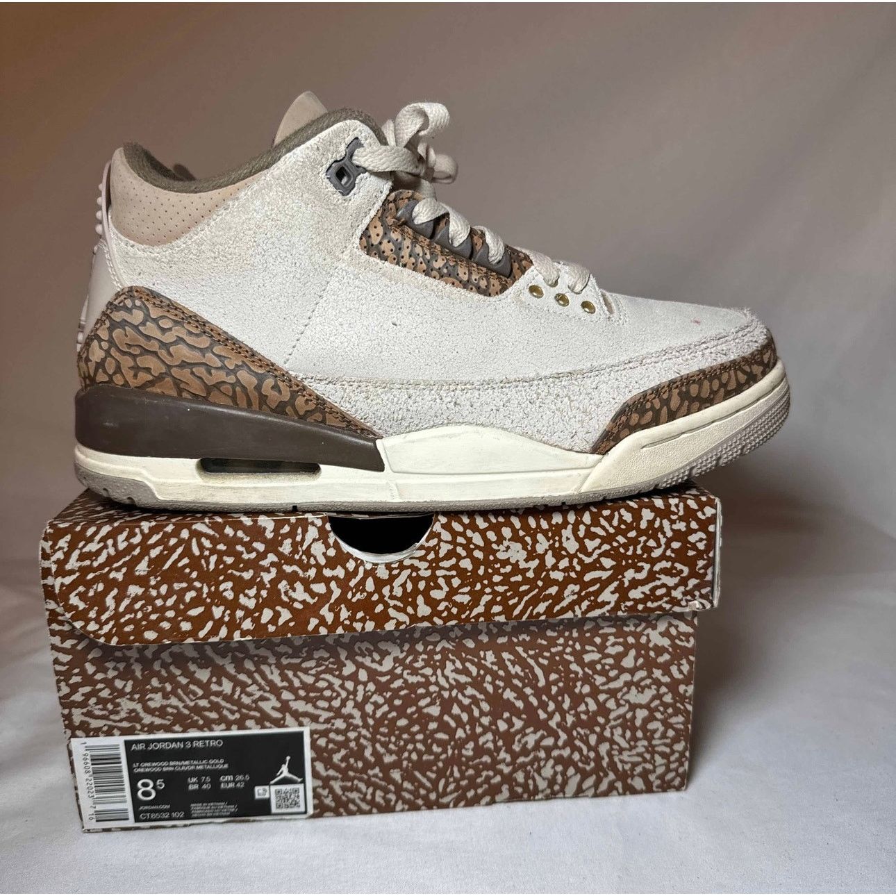 Jordan Brand × Nike Size 8.5 - Nike Air Jordan 3 Retro Palomino Men's Shoes Size US 8.5 / EU 41-42 - 1 Thumbnail