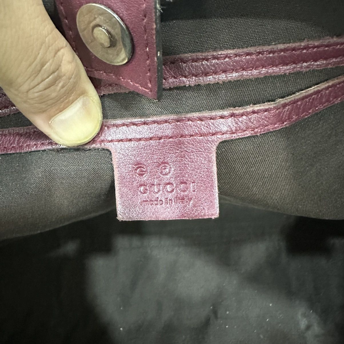 Gucci ‼️LASTDROP‼️ GUCCI MICRO GUCCISSIMA RED LEATHER TOTE BAG 1 Size ONE SIZE - 12 Thumbnail