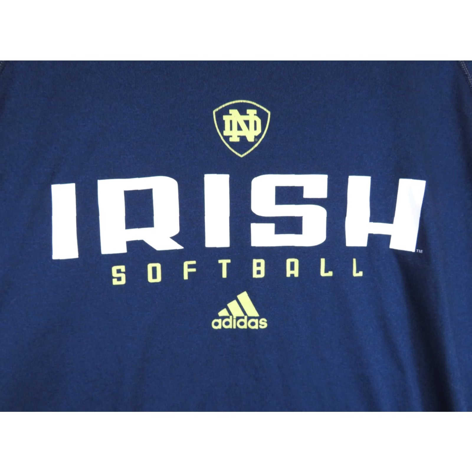 Adidas VINTAGE adidas T-Shirt Irish Noter Dame Softball Blue L Adult Size US L / EU 52-54 / 3 - 3 Thumbnail
