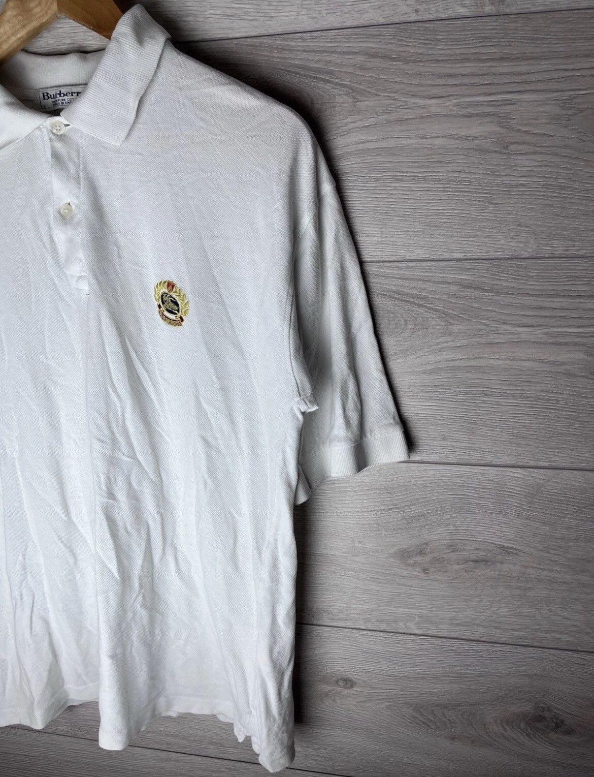 Burberry Vintage mens polo Burberrys made in England size L Size US L / EU 52-54 / 3 - 2 Thumbnail