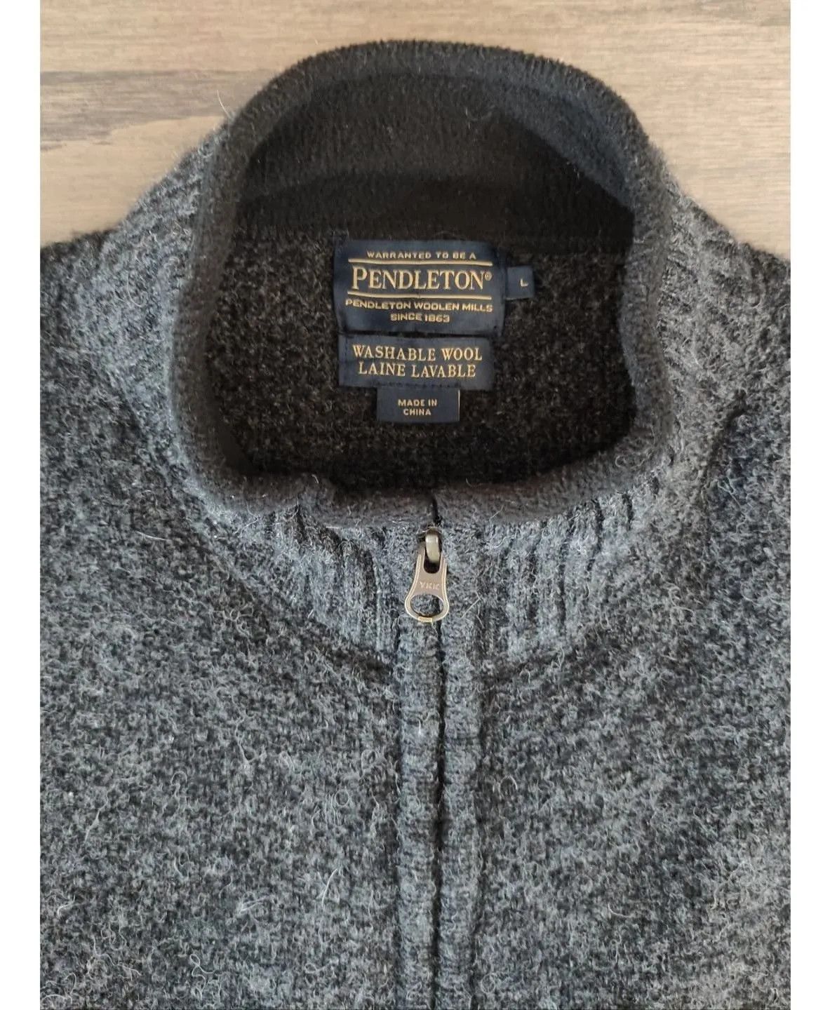 Pendleton Pendleton merino wool cardigan double zip - Fashionella Size US L / EU 52-54 / 3 - 3 Thumbnail