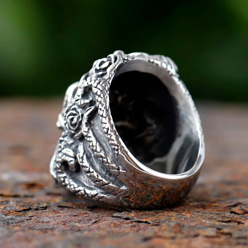 Jewelry Skull Ring Streetwear Jewelry Fashion Gift Size ONE SIZE - 5 Thumbnail