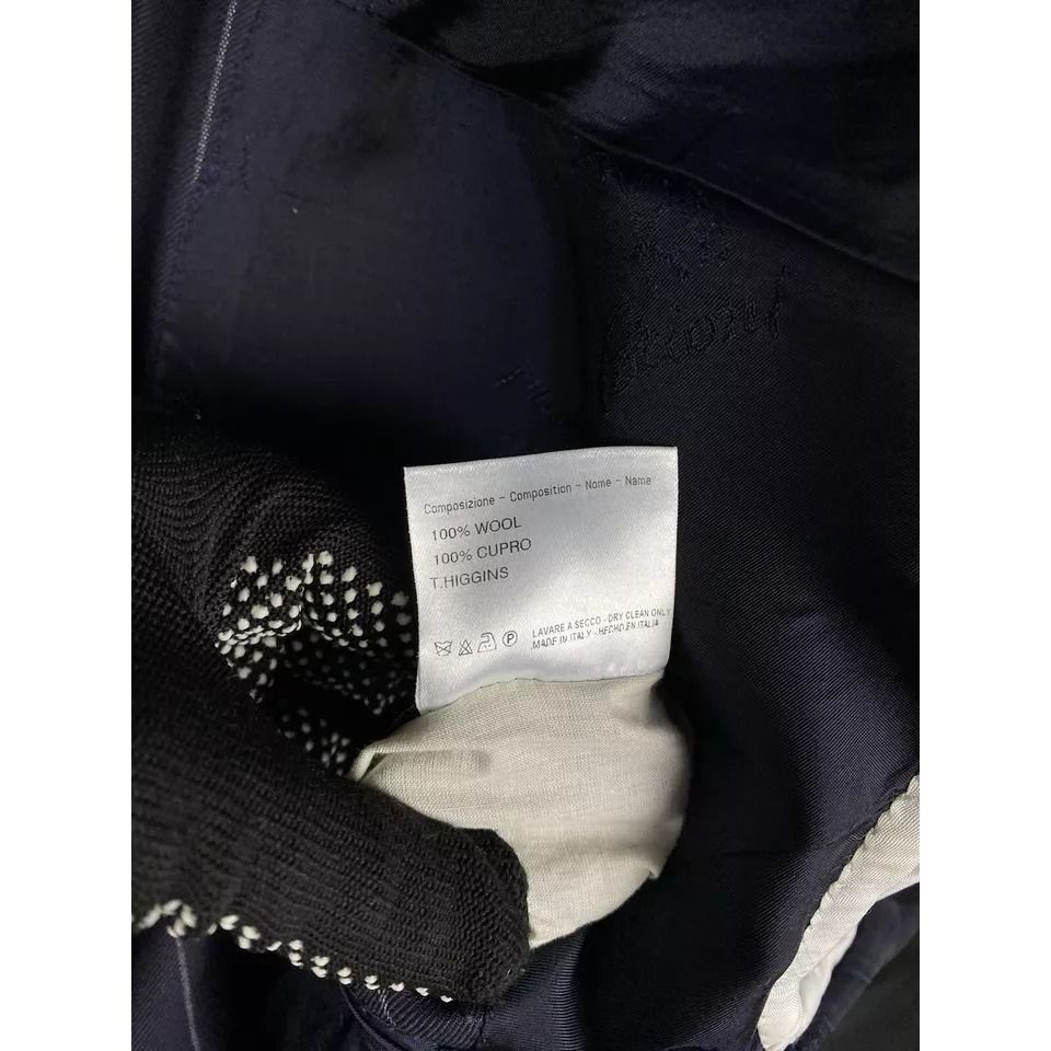 Brioni Brioni Men's Blue Wool Double Breasted Blazer Jacket Size 56 Size 54R - 12 Thumbnail