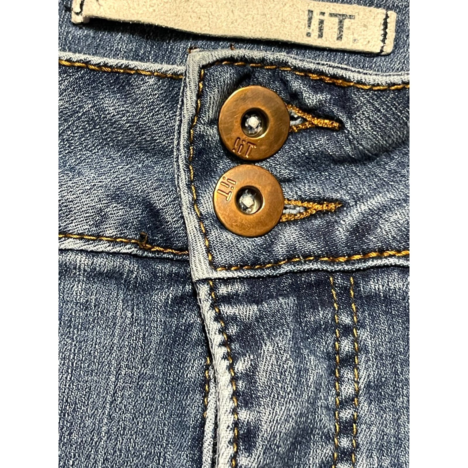 Vintage !it Jeans Women's 12 Blue Denim Kimmie Extreme High Rise Skinny Ankle Jeans Womens Skinny 28in Inseam Regular Size 12 Blue Denim Size 34" / US 12 / IT 48 - 6 Thumbnail