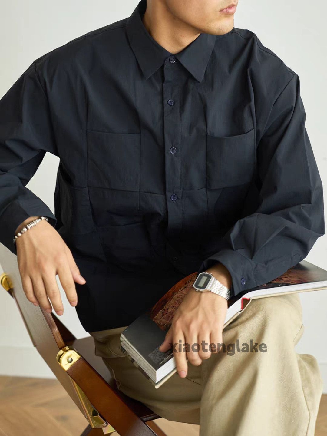 Designer × Japanese Brand × Vintage Retro y2k loose cleanfit yuppie utility patchwork shirt Size US L / EU 52-54 / 3 - 2 Thumbnail