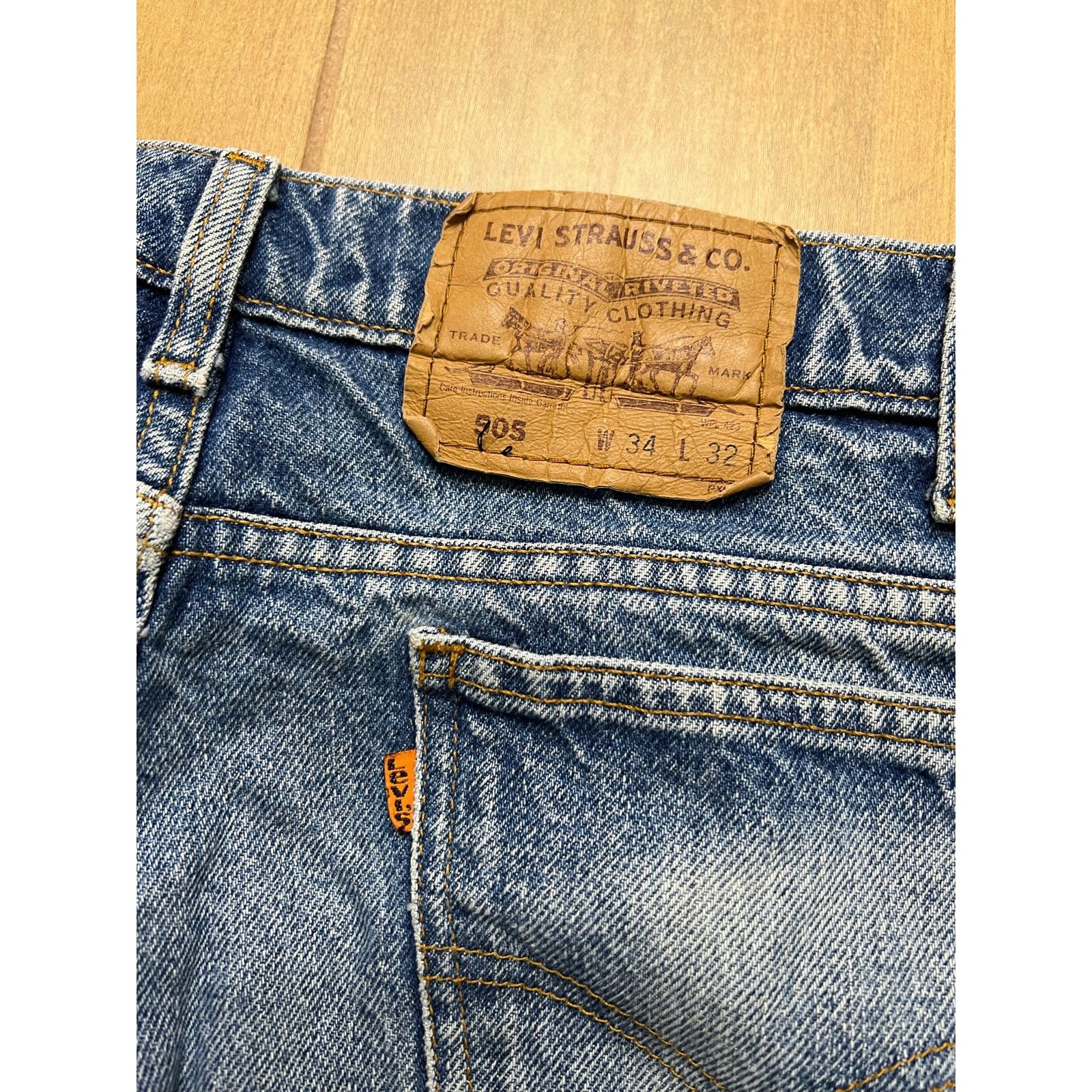 Levi's Vintage Levi’s 505 90s Jeans 32x30 Orange Tab Made Mexico Size US 34 / EU 50 - 8 Thumbnail