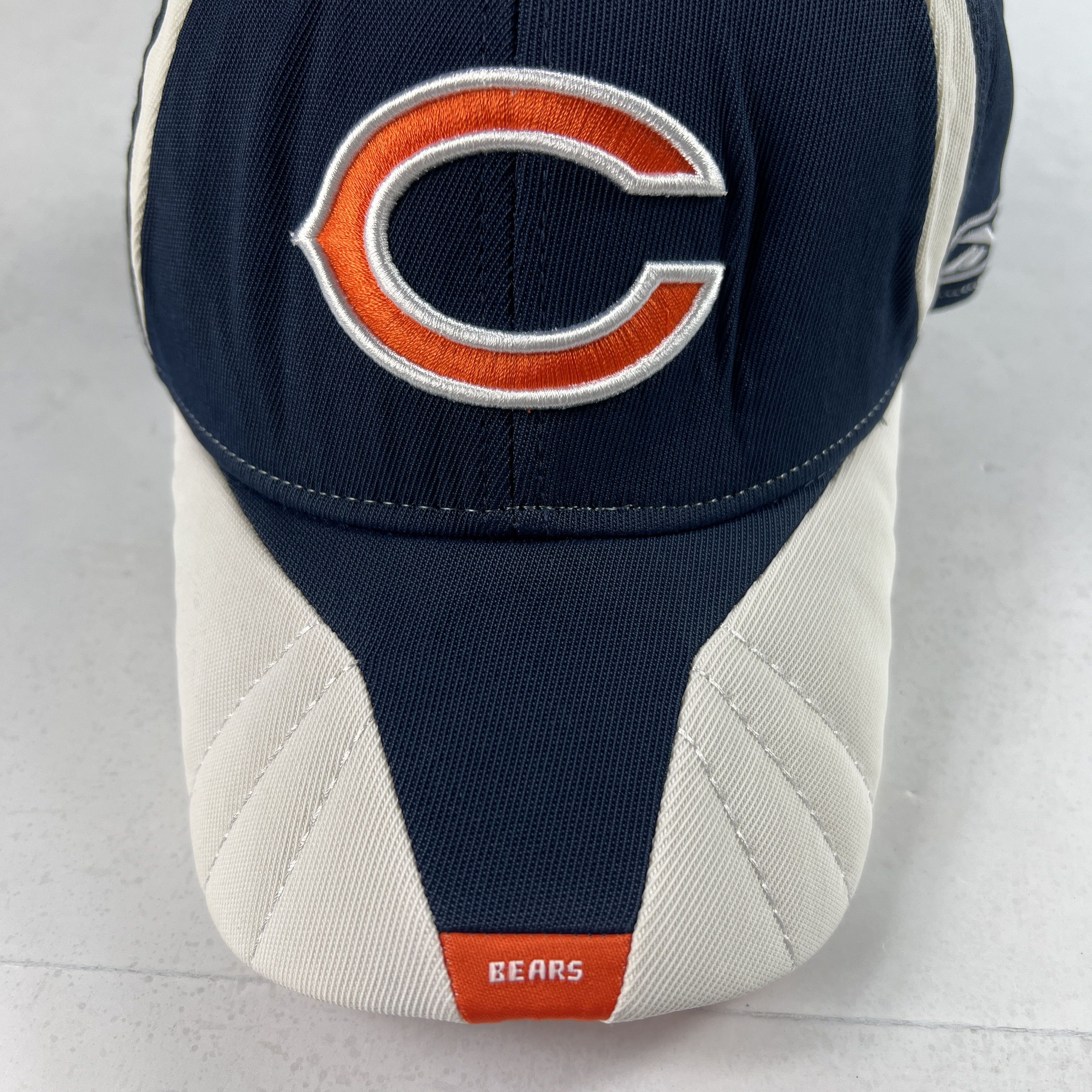 NFL Reebok Chicago Bears Hat Blue Sideline Stretch Fitted Cap Size ONE SIZE - 2 Thumbnail