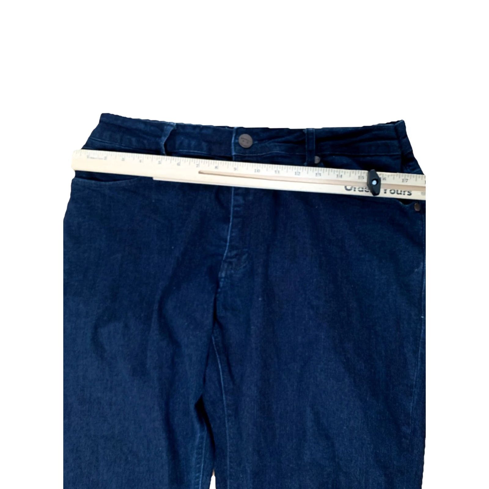 Vintage Barbell Jeans Dark Wash Slim Denim Blue 36 Men’s 12521 Regular Slim Straight Pockets Stretch Cotton Blend Barbell Size US 36 / EU 52 - 5 Thumbnail
