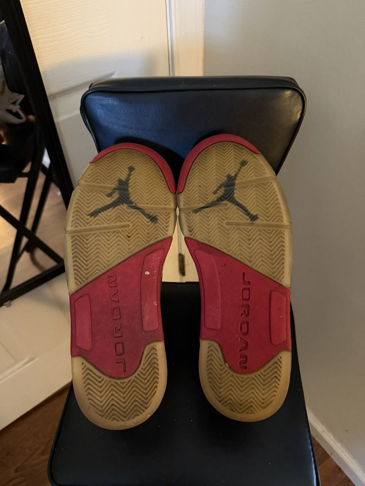 Jordan Brand × Nike Jordan 5 Retro Fire Red Black Tongue (2013) Size US 10.5 / EU 43-44 - 8 Thumbnail
