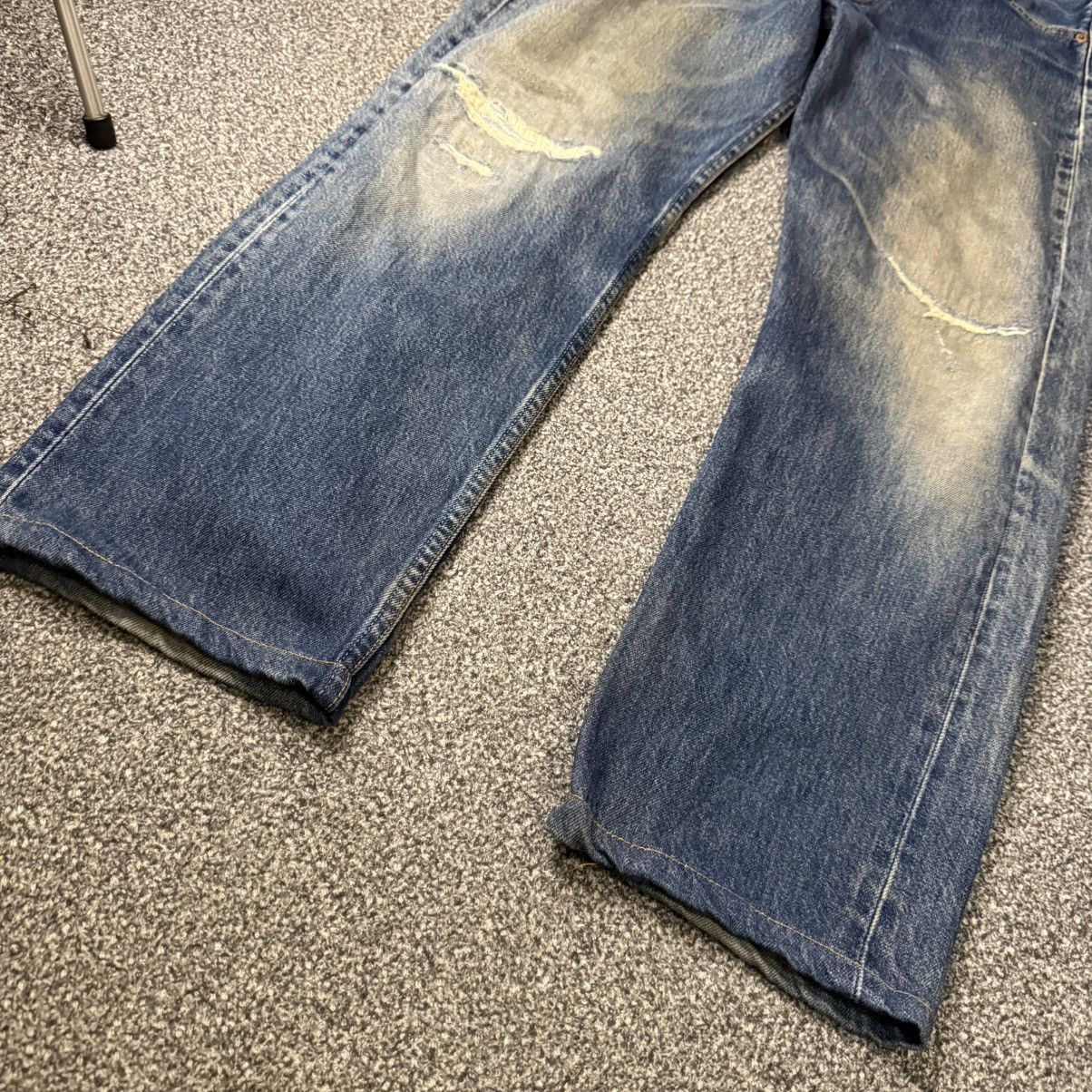 Levi's Vintage Clothing 90s Levis 501 Distressed Aging Mud Denim W31 Made in USA Size US 31 - 5 Thumbnail